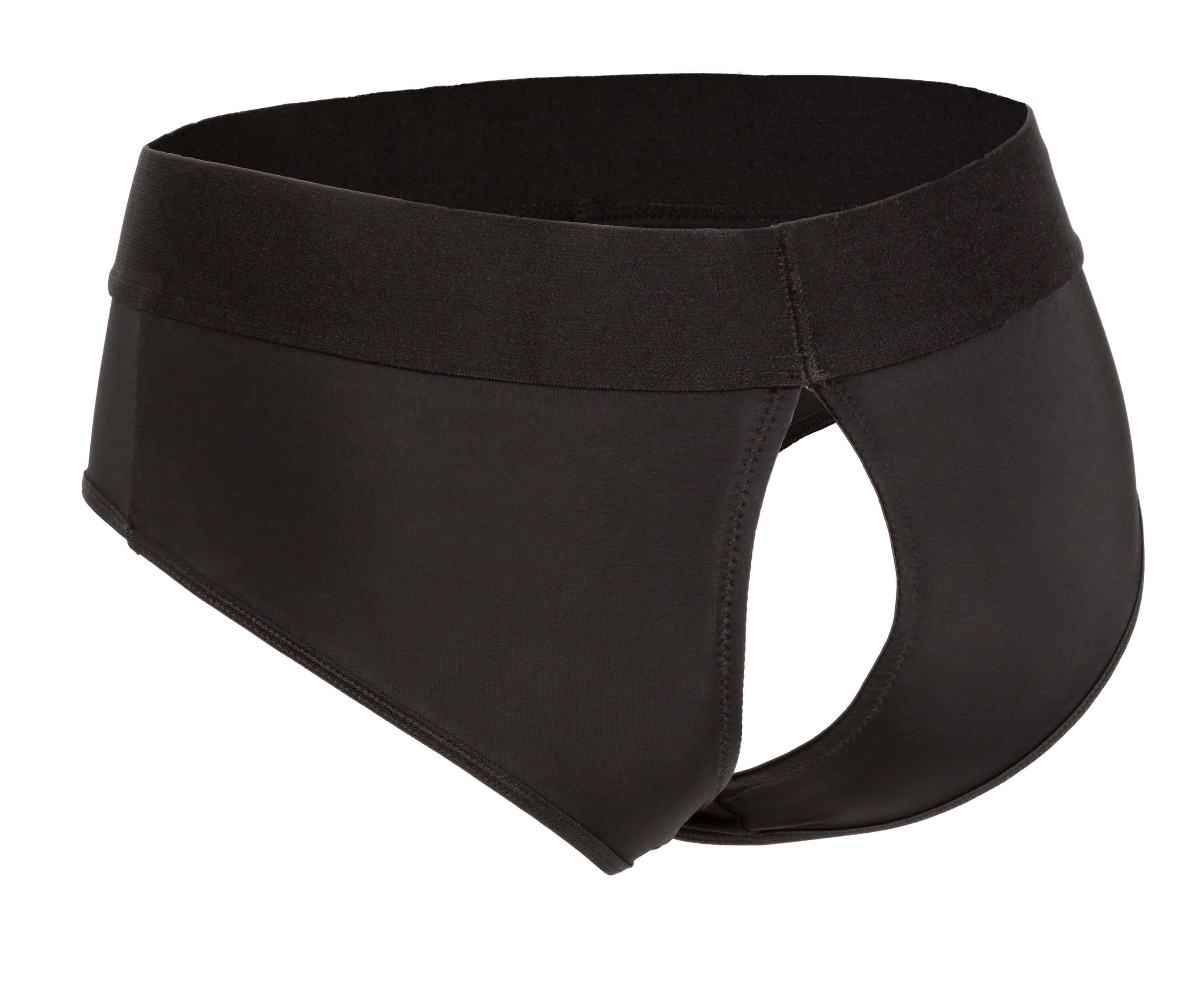 Boundless Backless Brief Large XL Black showcasing its sleek design and comfortable fit for discreet wear.