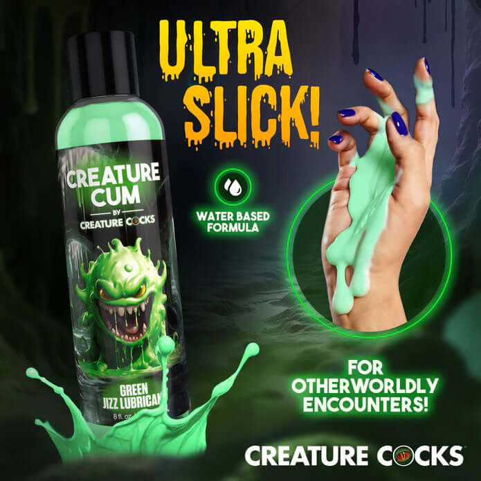 Creature Cum Green Water-Based Lubricant 8oz-3