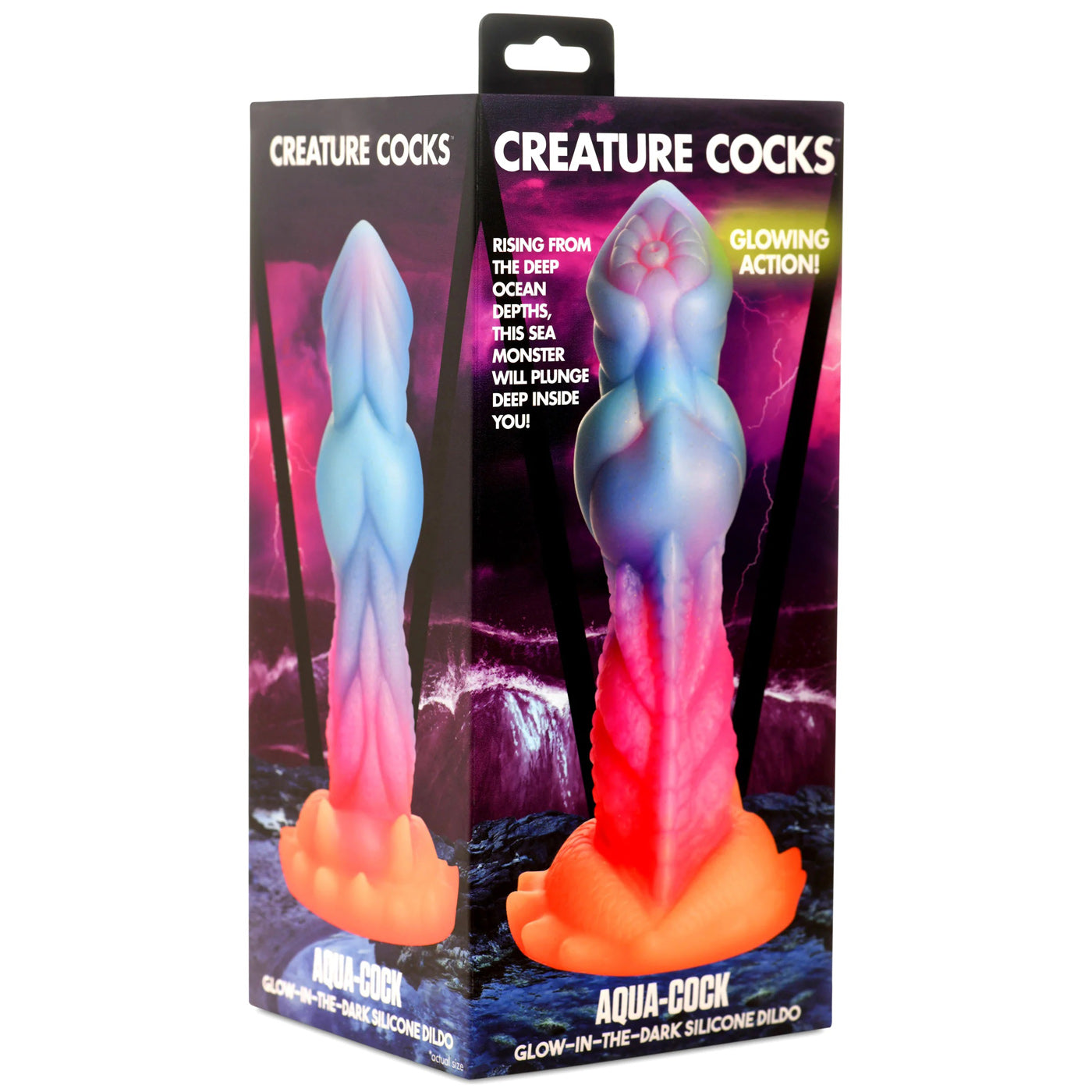 Aqua-Cock Glow-in-the-Dark Silicone Dildo-8