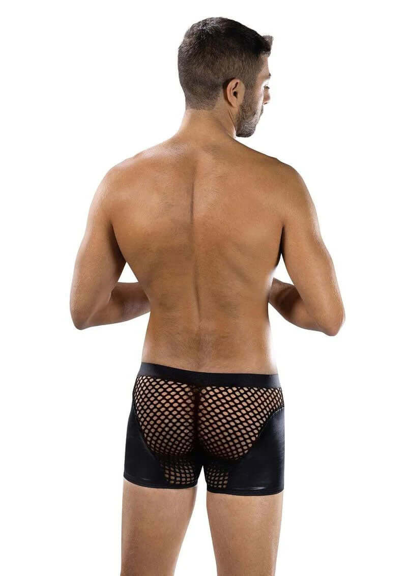 Sheer Contrast Boxer Briefs - Os - Black-2