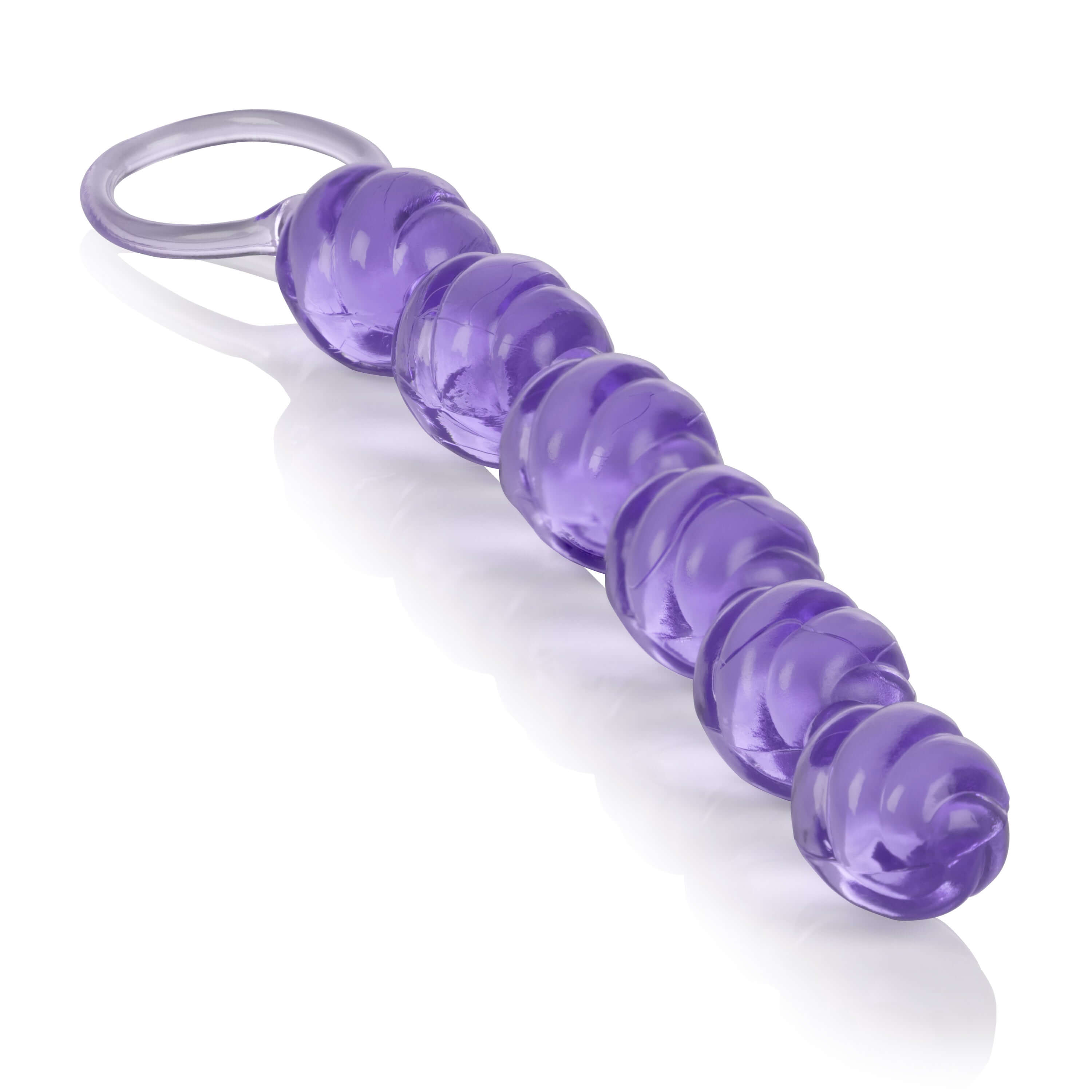 Swirl Anal Pleasure Beads Purple with a flexible design for ultimate pleasure and comfort.