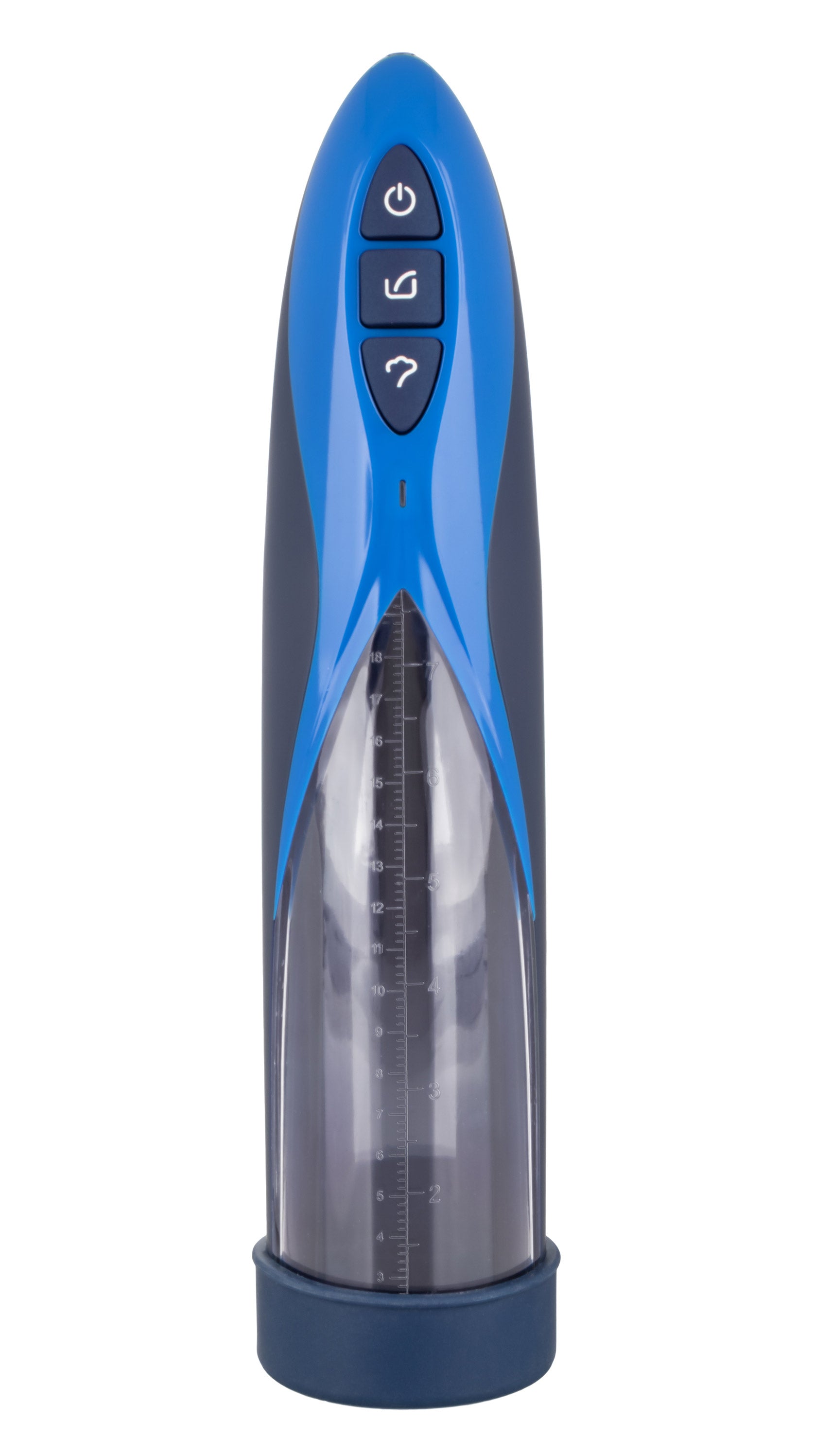 Optimum Series Rechargeable Waterproof Pump showcasing sleek design and control buttons for optimal performance.