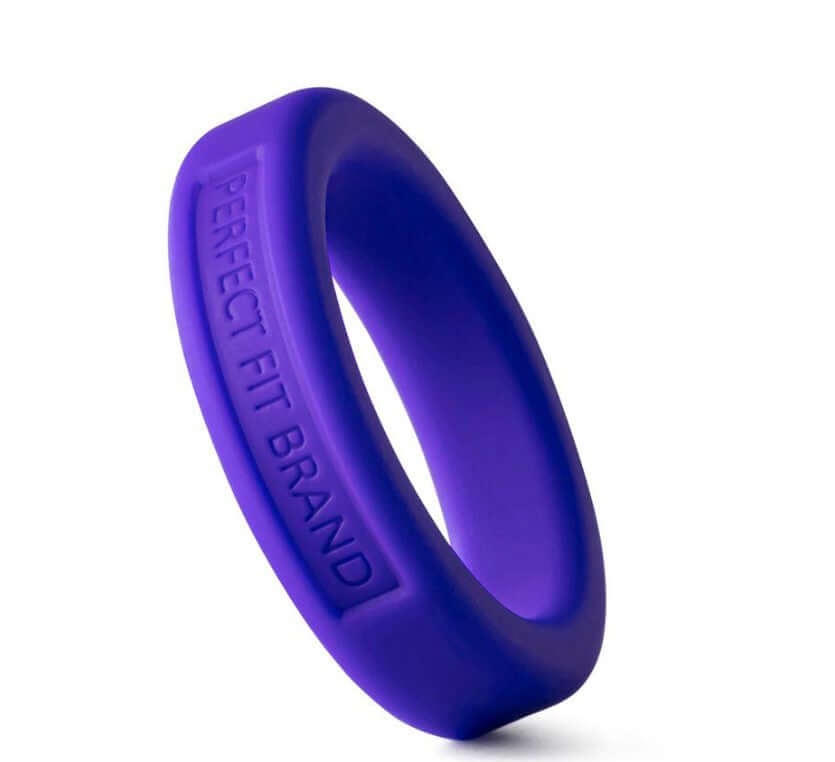 Perfect Fit Hefty Ring 1.4 inch Silicone Purple, high-quality silicone ring for enhanced intimate performance.