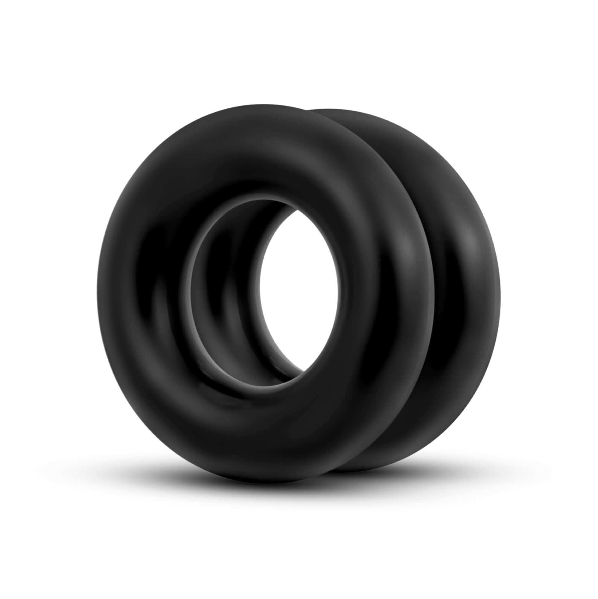 Stay Hard Donut Rings Over Sized Black designed for enhancing comfort and stamina during intimate play.