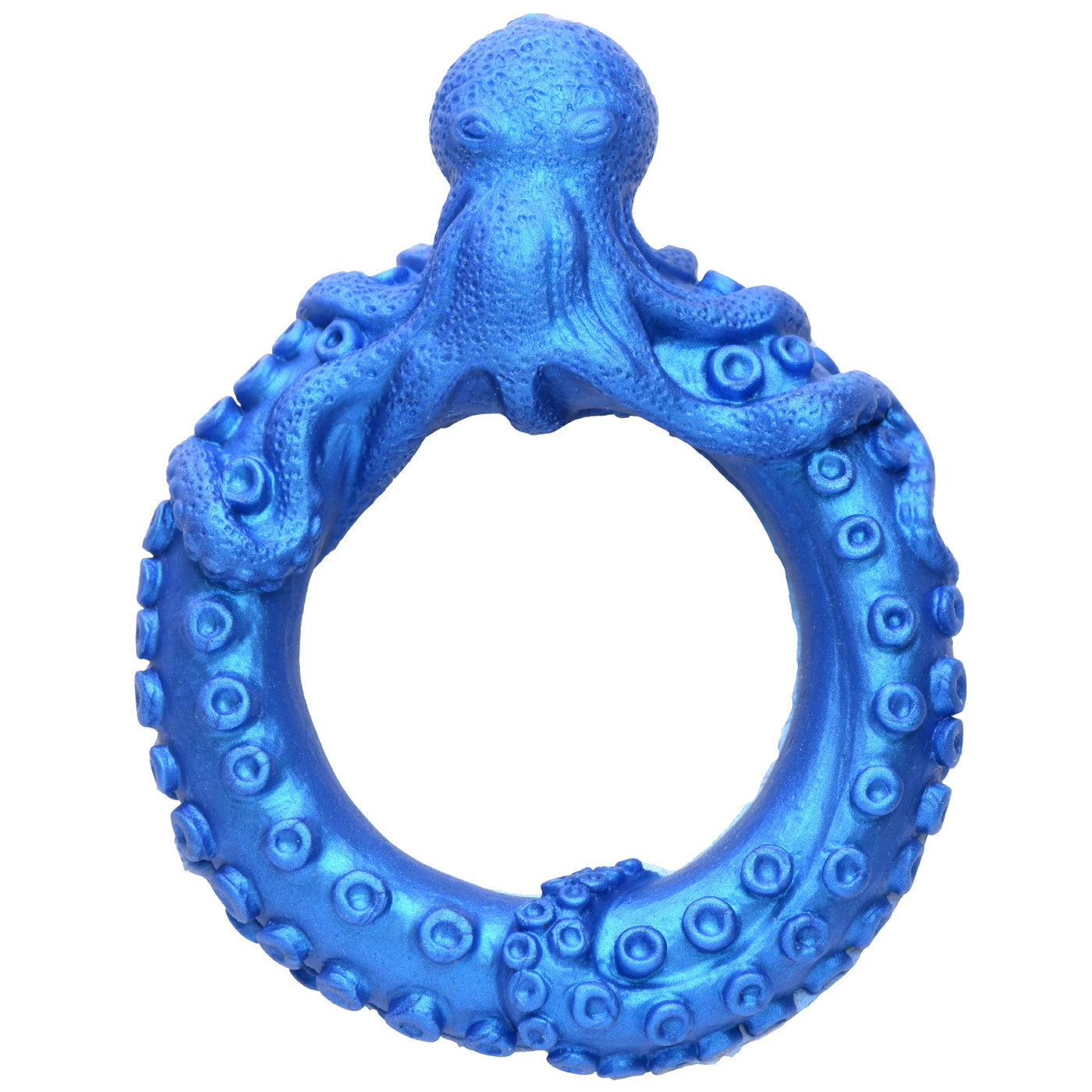 Poseidon's Octo-Ring Silicone Cock Ring - Blue-6