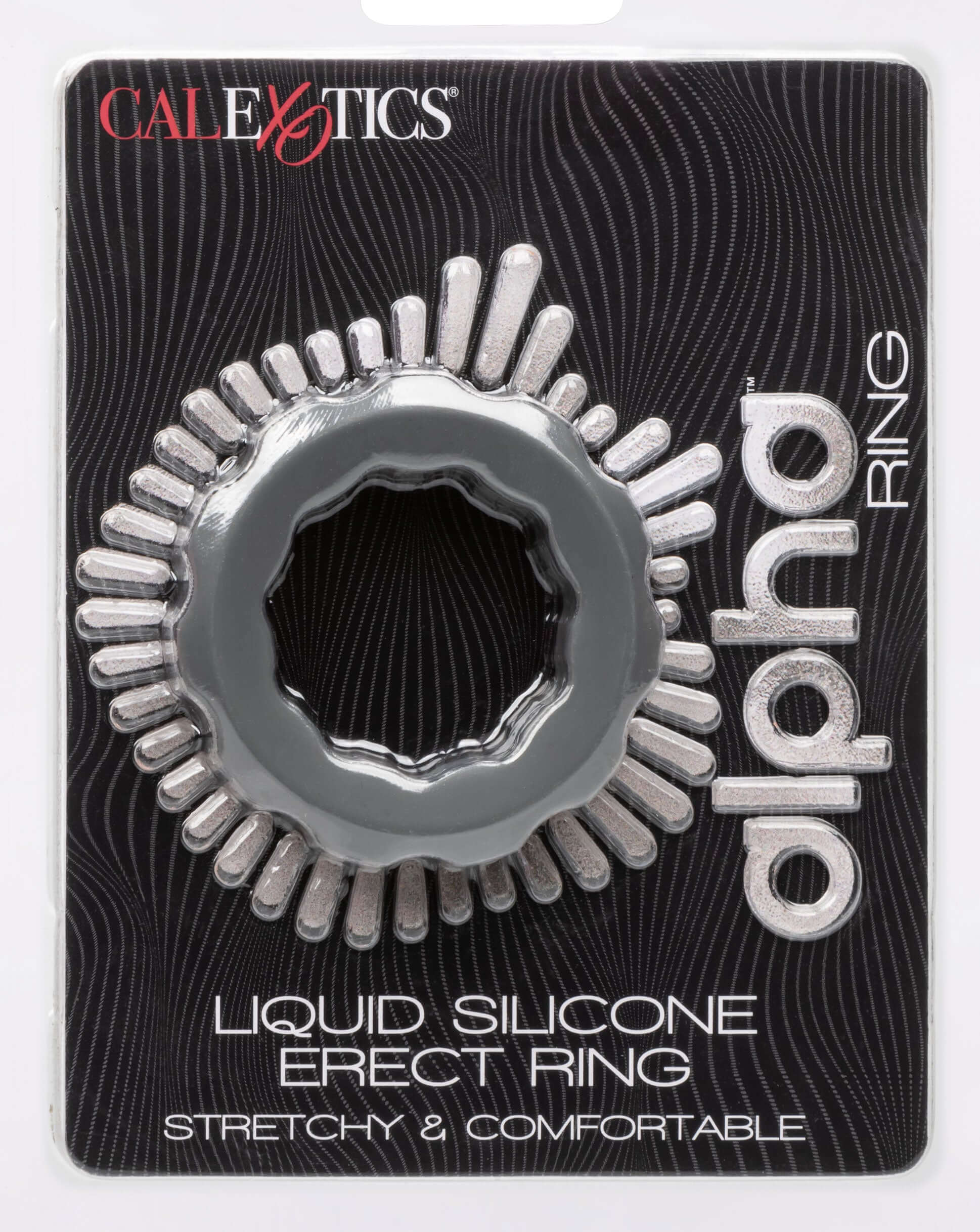 Alpha Liquid Silicone Erect Ring - Gray-4