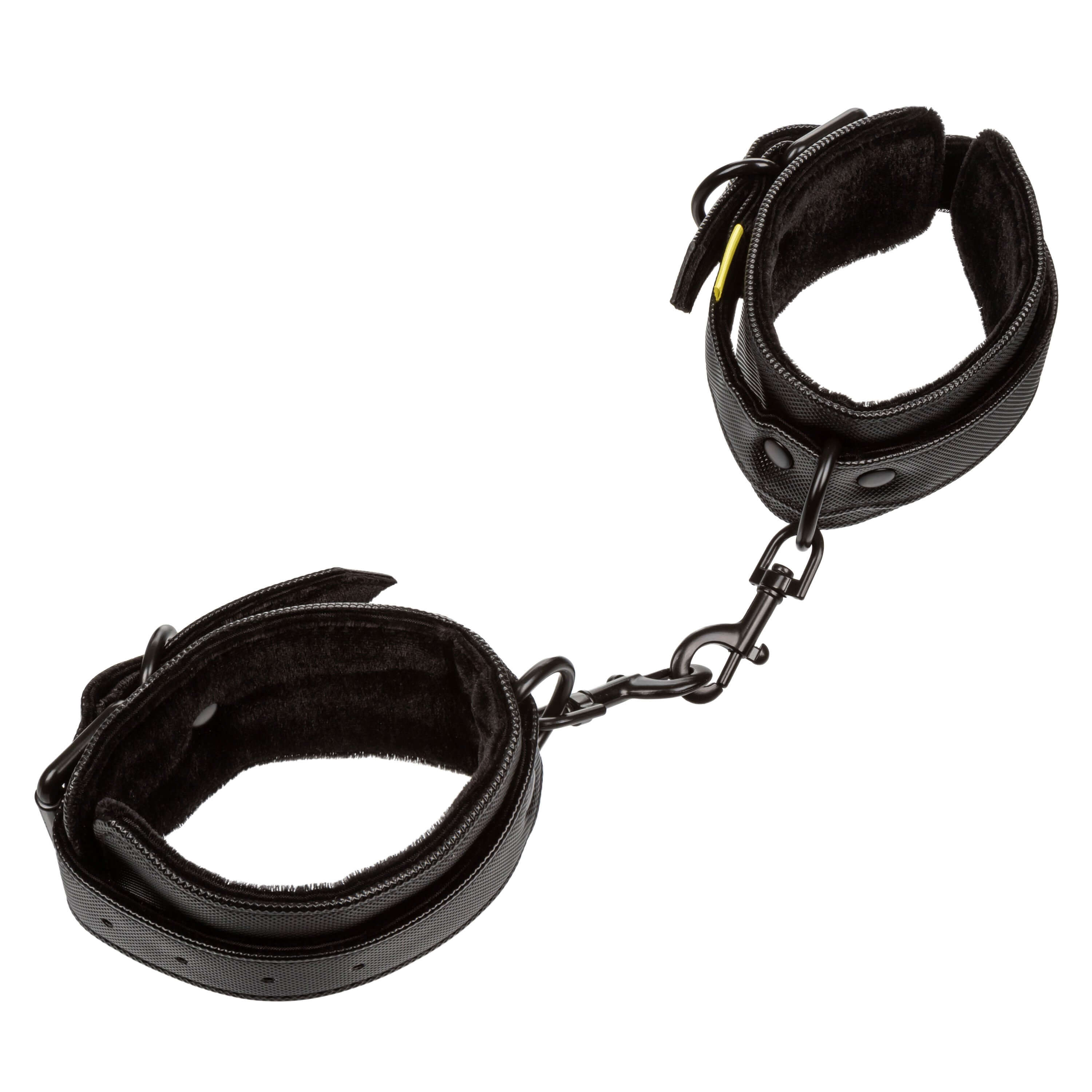 Boundless Wrist Cuffs Adjustable Black with soft lining and secure buckle design for comfortable restraint.