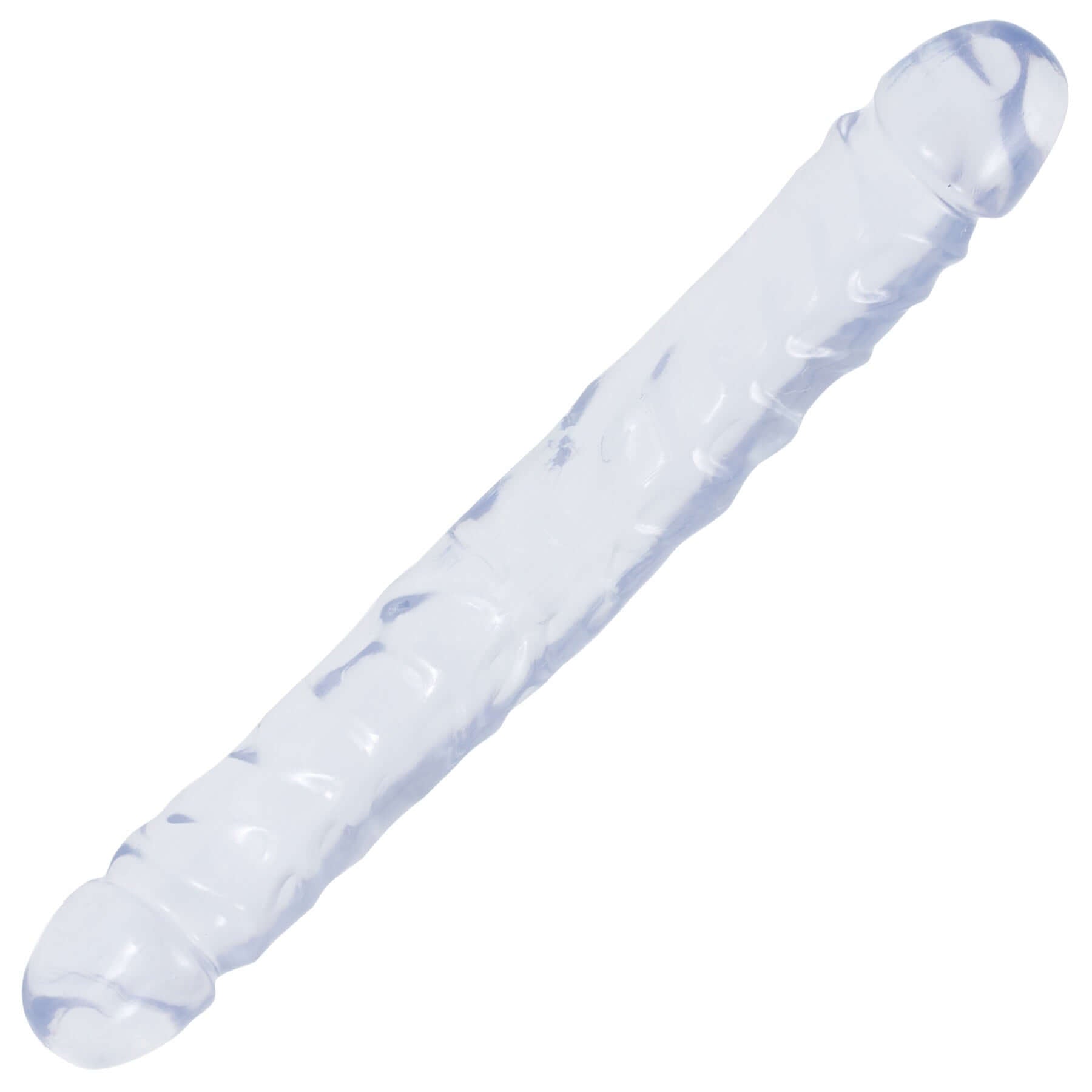Crystal Jellies Jr Double Dong 12 Inch - Clear-0