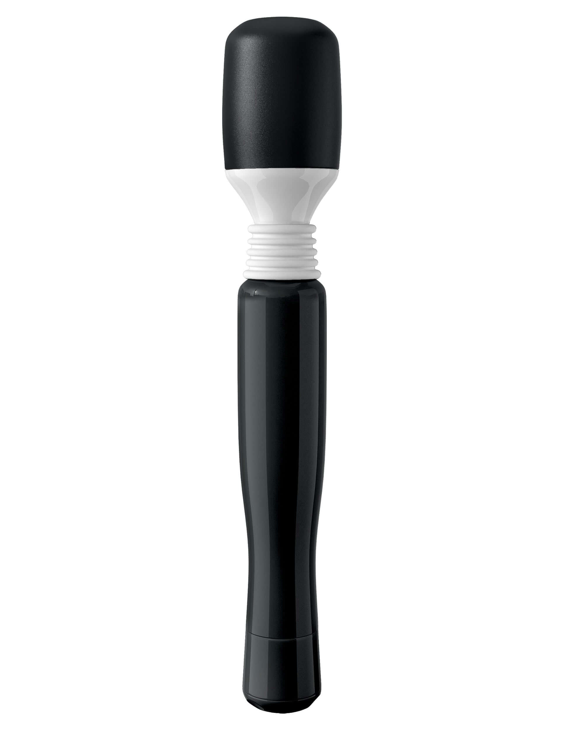 Wanachi Mini Wand Massager Black, compact cordless personal massager for soothing targeted vibrations.