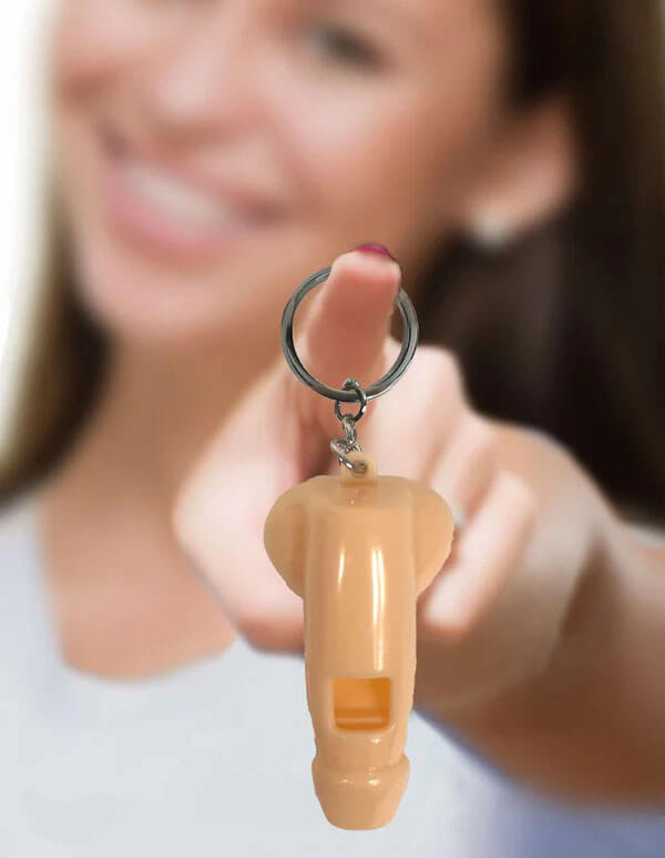 Super Fun Penis Key Chain Whistle 6ct-1