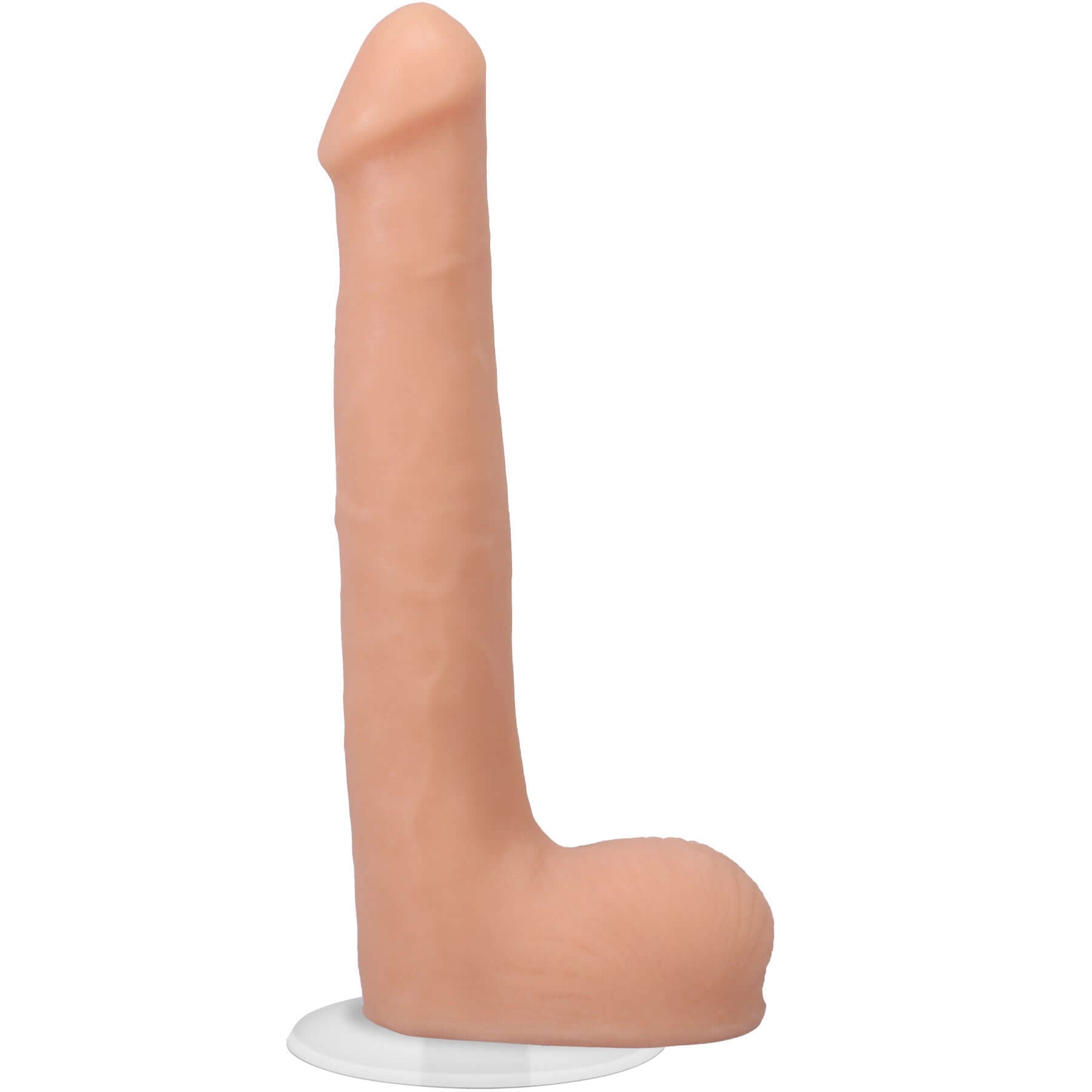 Signature Cocks Oliver Flynn Dual Density 10 Inch Vanilla Cock molded from lifelike ULTRASKYN for realistic feel and detail.