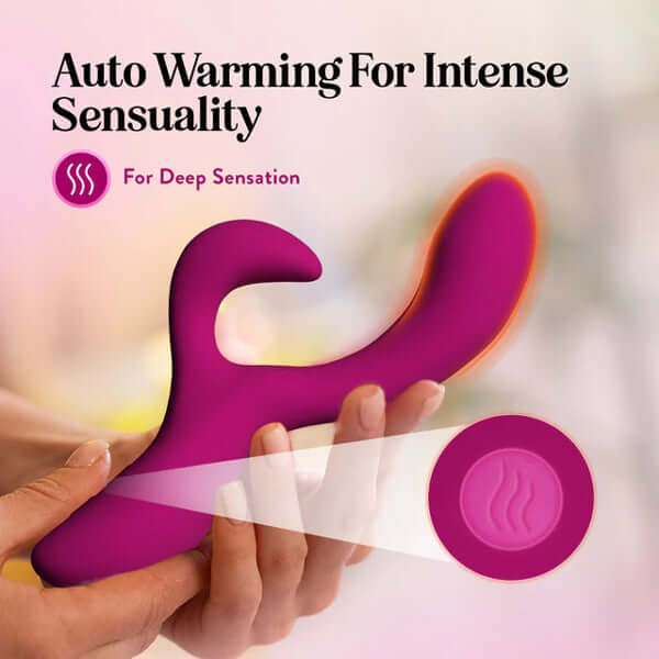 Blush Quinn Rabbit Vibrator Burgundy-2