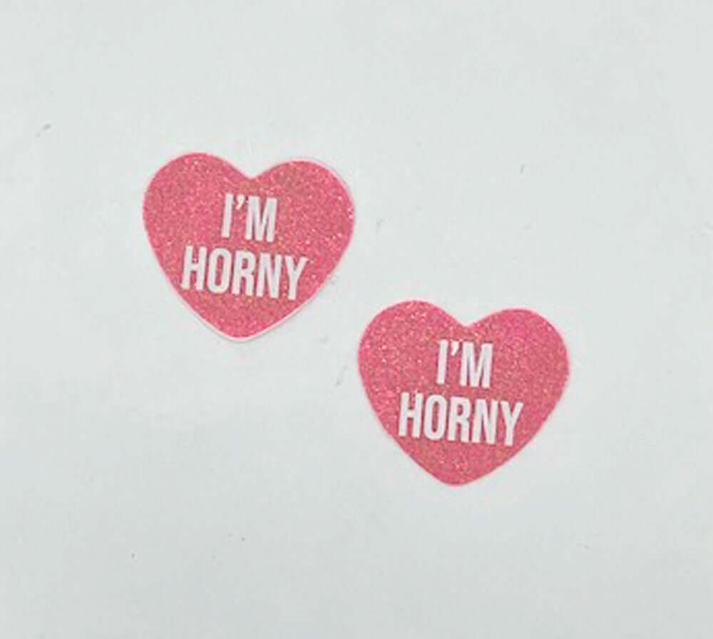 i'm Horny Berry Candy Heart Pasties-0