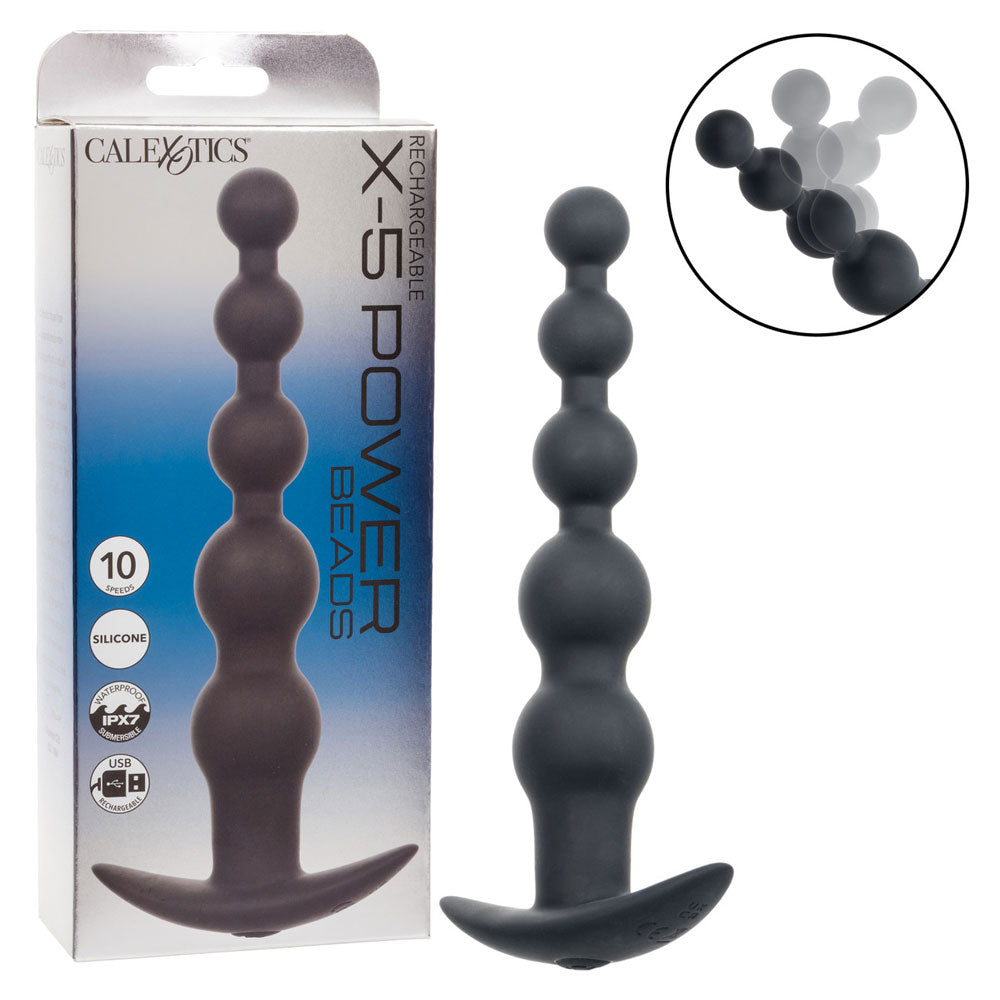 Rechargeable X-5 Power Beads - Black-1