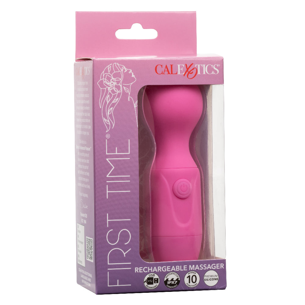 First Time Rechargeable Massager - Pink-1