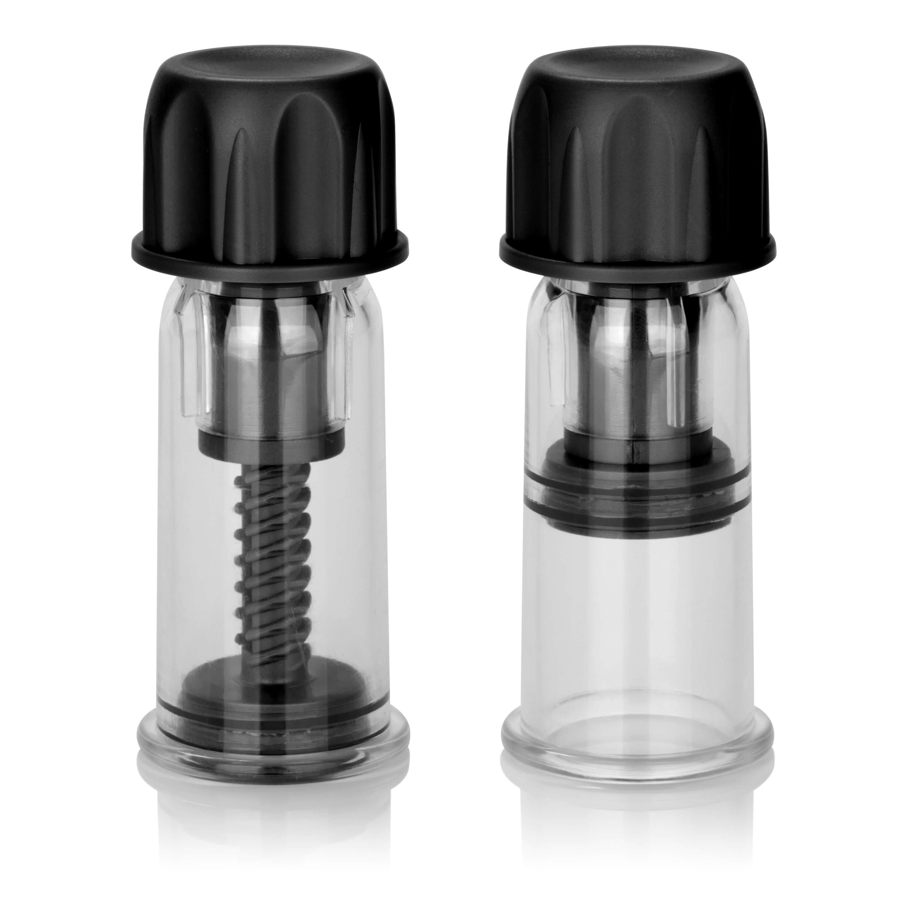 Colt Nipple Pro-Suckers Black with adjustable suction for enhanced nipple stimulation and intimate play.