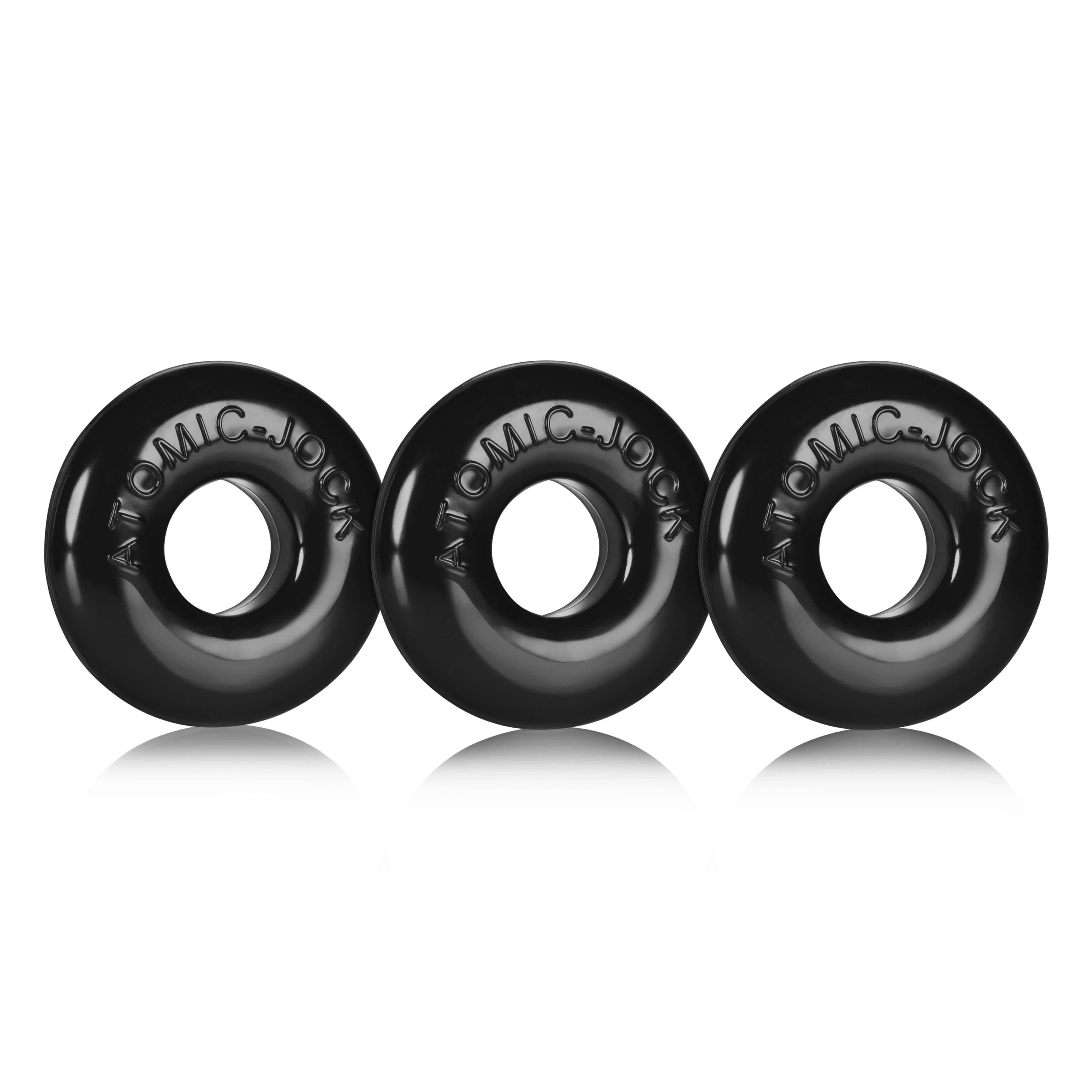 Ringer Cockring 3 Pack - Small - Black-3