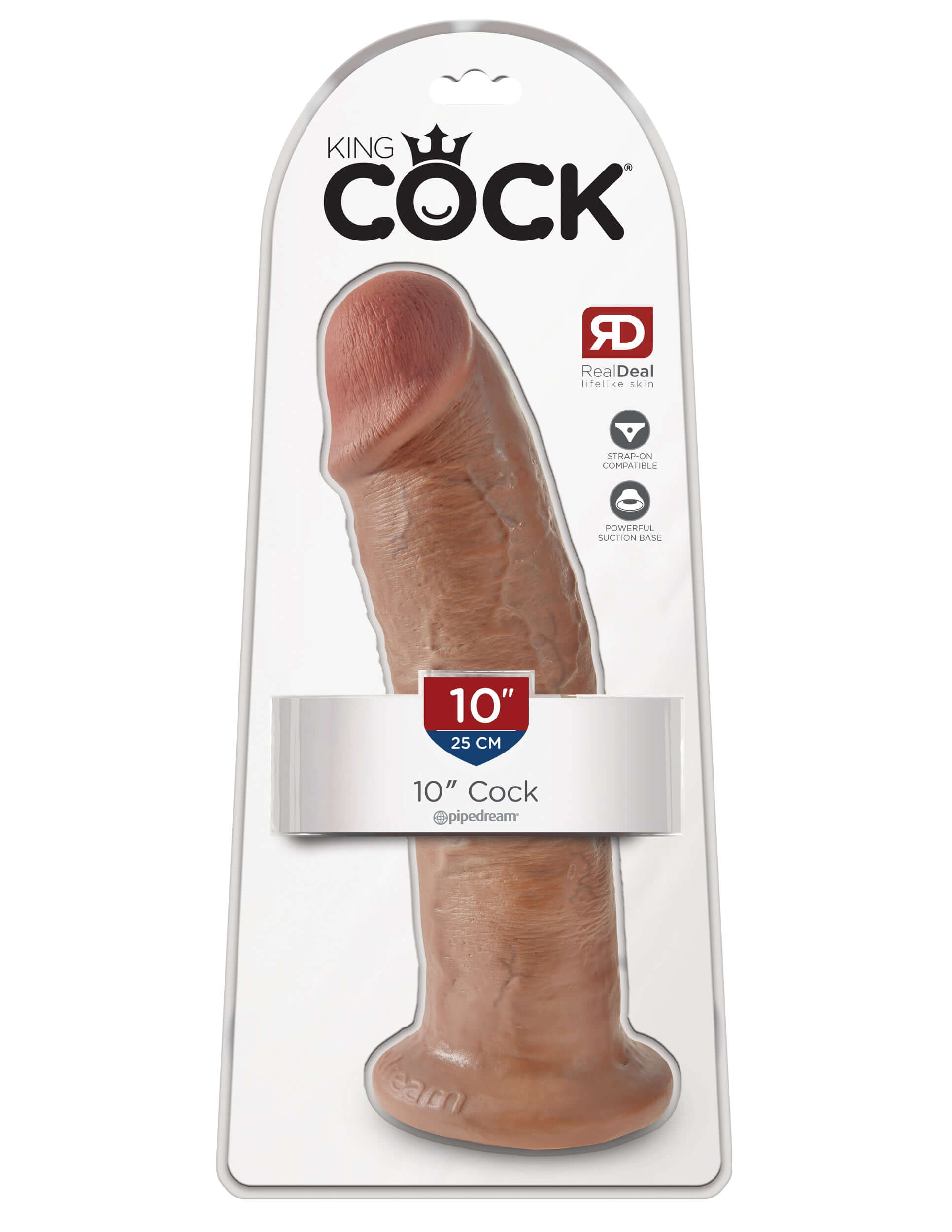 King Cock 10 Inch Cock - Tan-3
