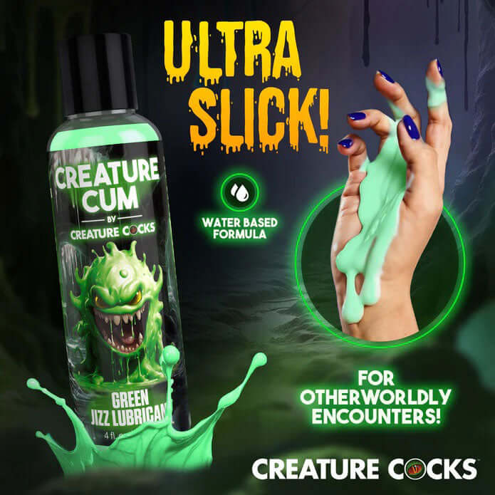 Creature Cum Green Water-Based Lubricant 4oz-3