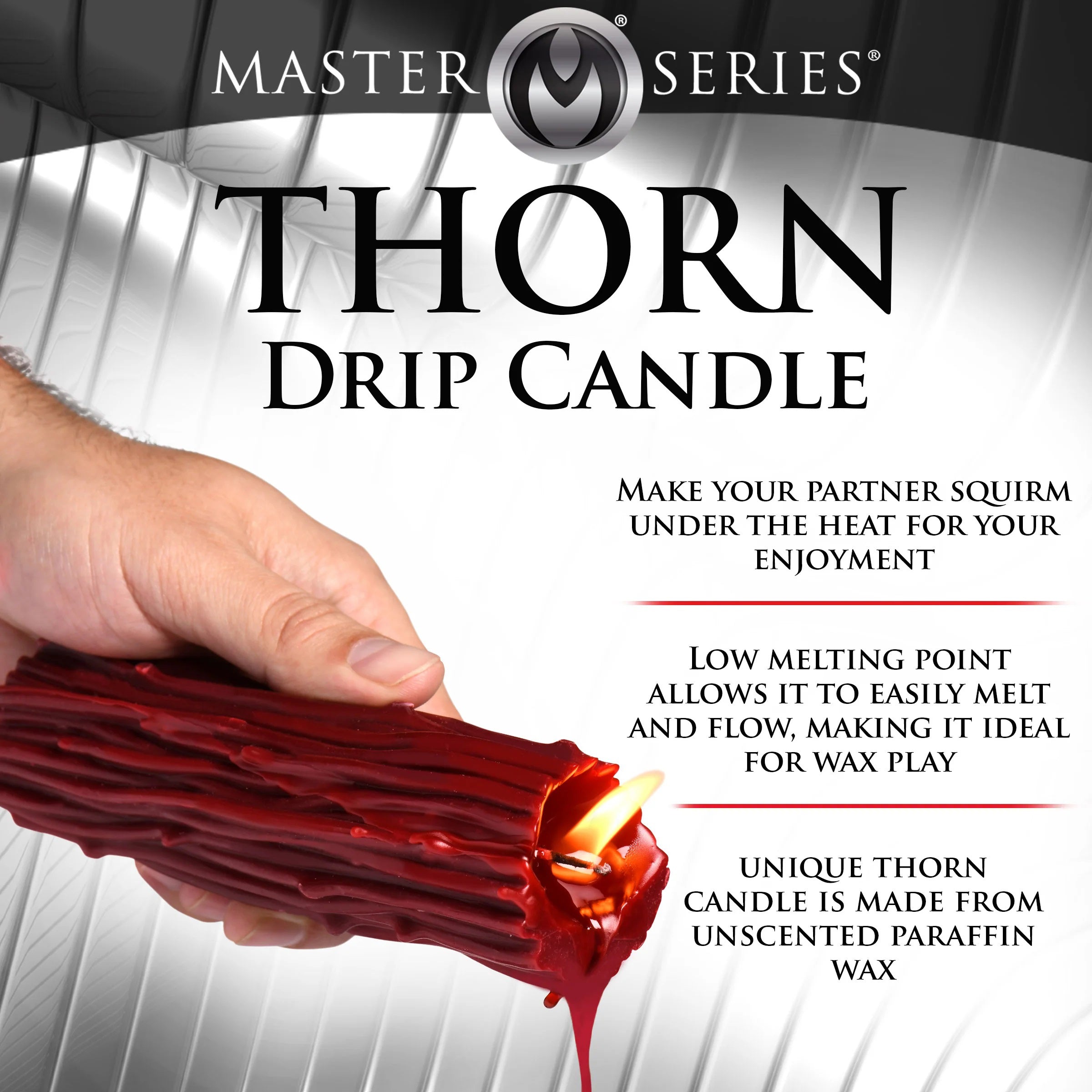Thorn Drip Candle - Red-4