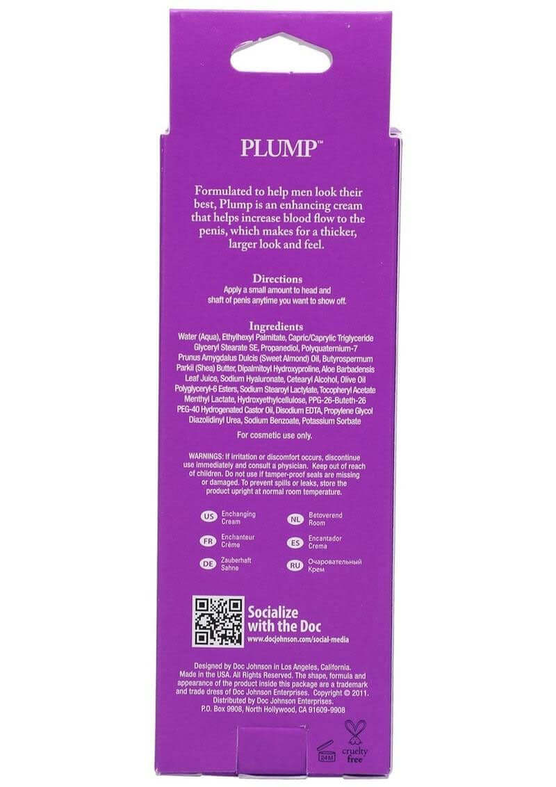 Plump Enhancement Cream for Men - 2 Oz. - Boxed-2