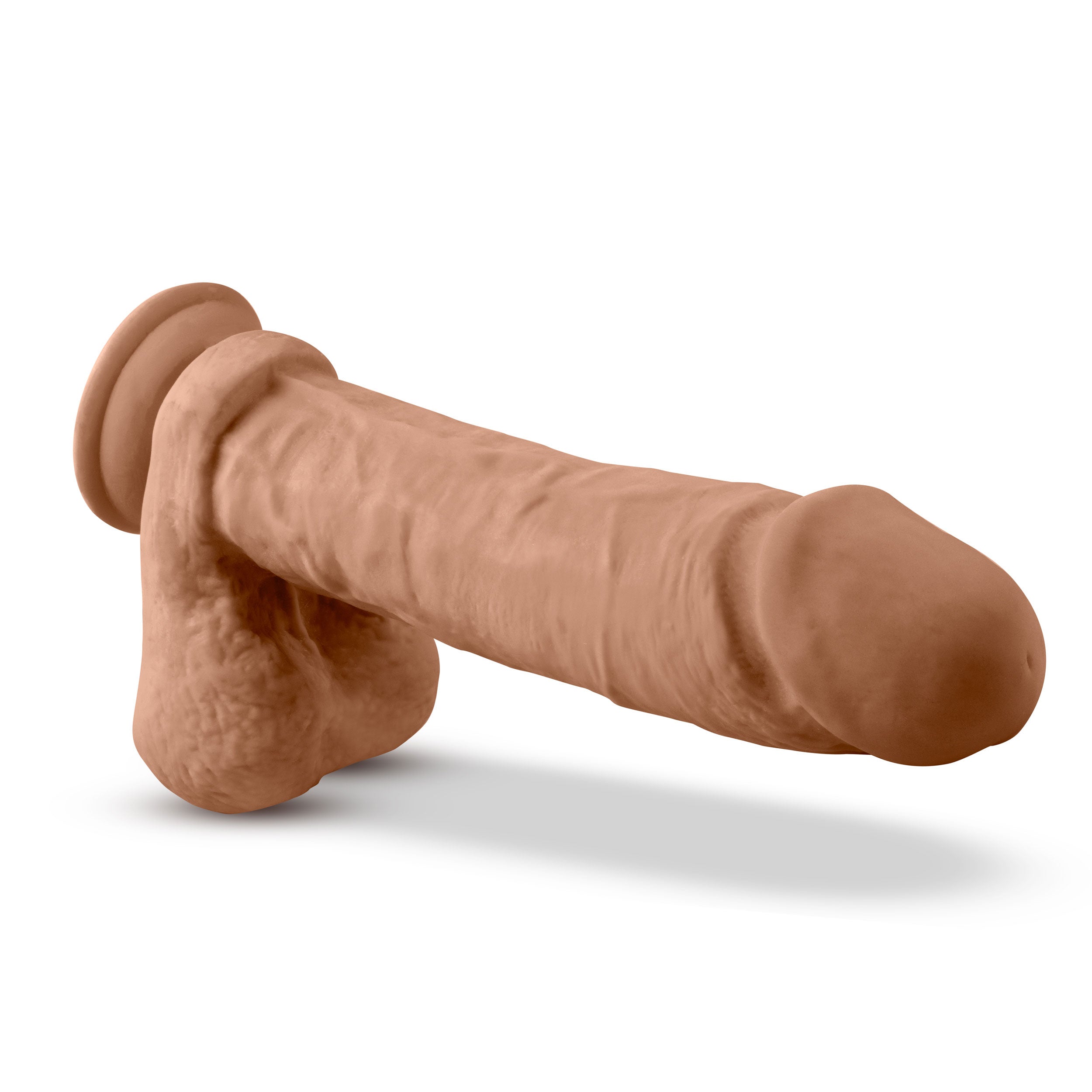 Au Natural - 9 Inch Dildo With Suction Cup - Mocha-4