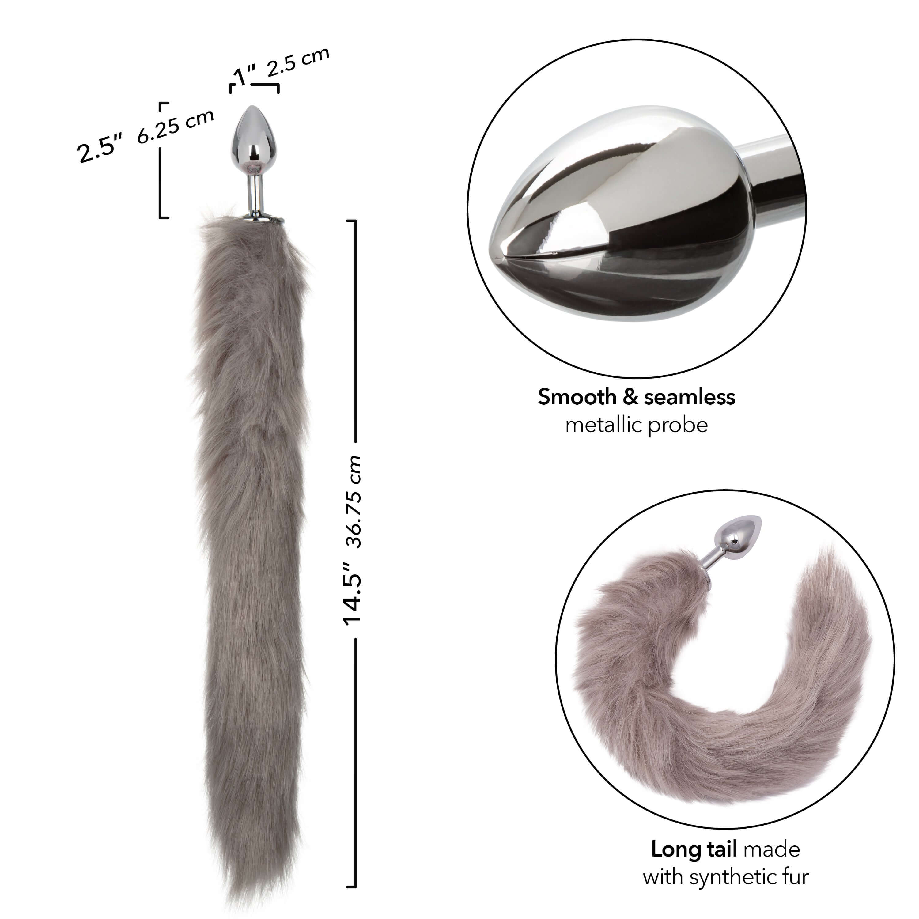 Running Wild Tail Grey Anal Plug Running Wild Tail Grey Anal Plug