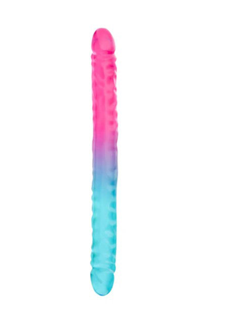 B Yours Candy Papi XX Large Double Dong 17.75 inch in vibrant candy-inspired colors.