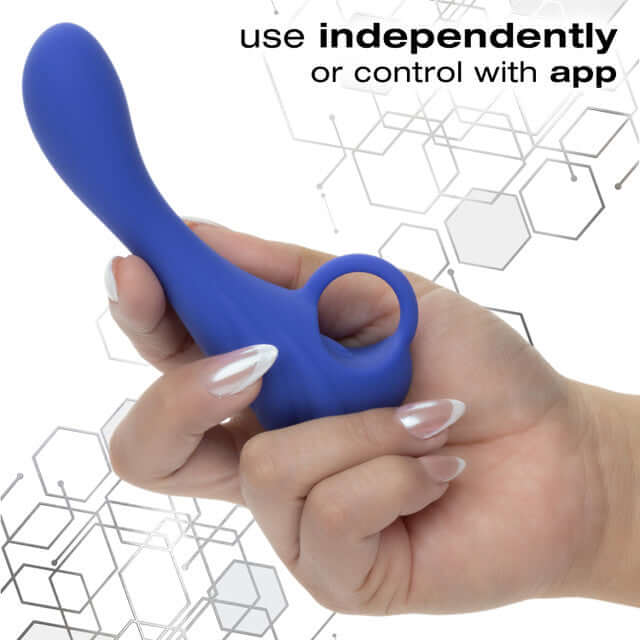 CalExotics Connect Explorer App Compatible Probe Purple in hand, flexible design for independent or app control.