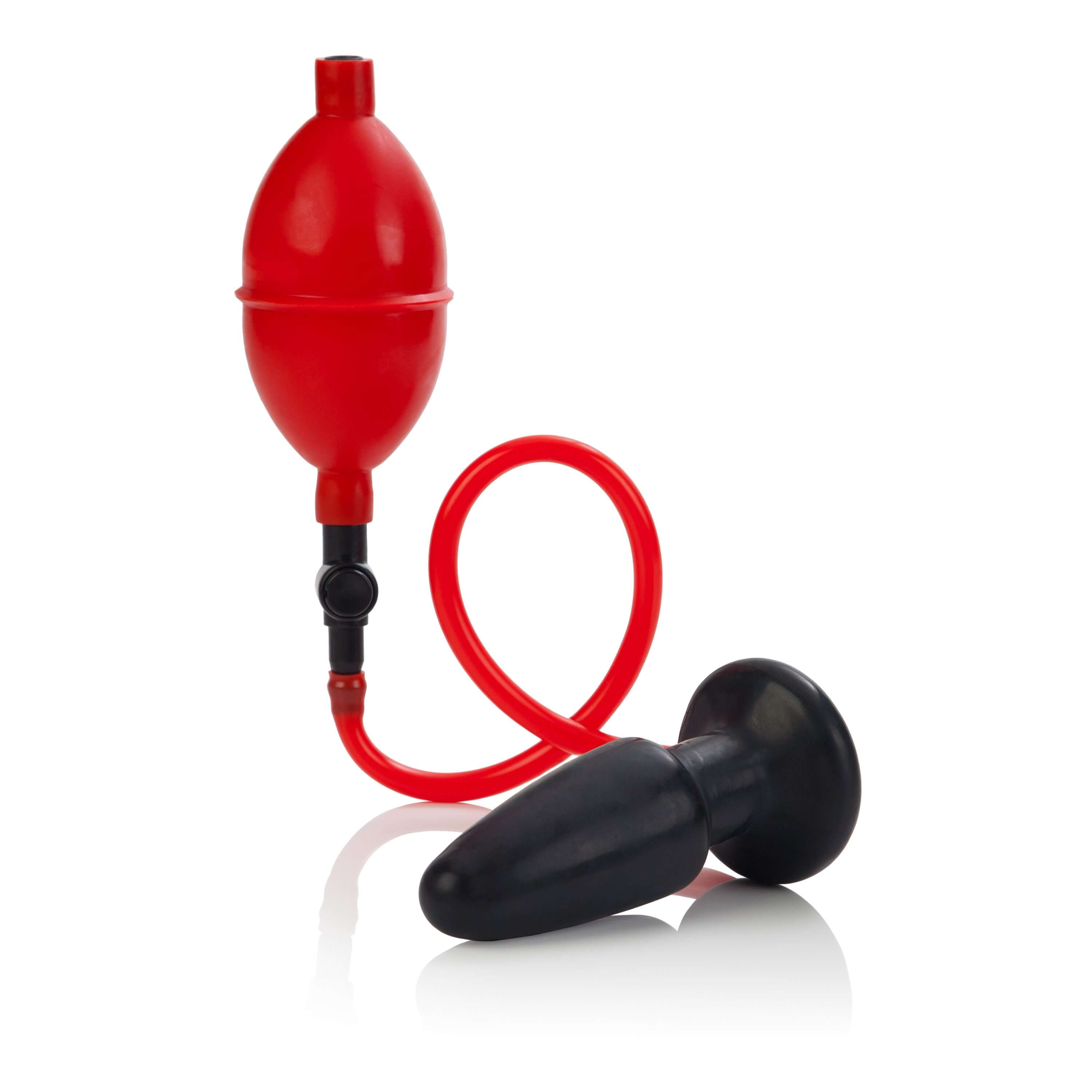 Expandable Butt Plug Red California Exotic with inflatable design for customizable pleasure.