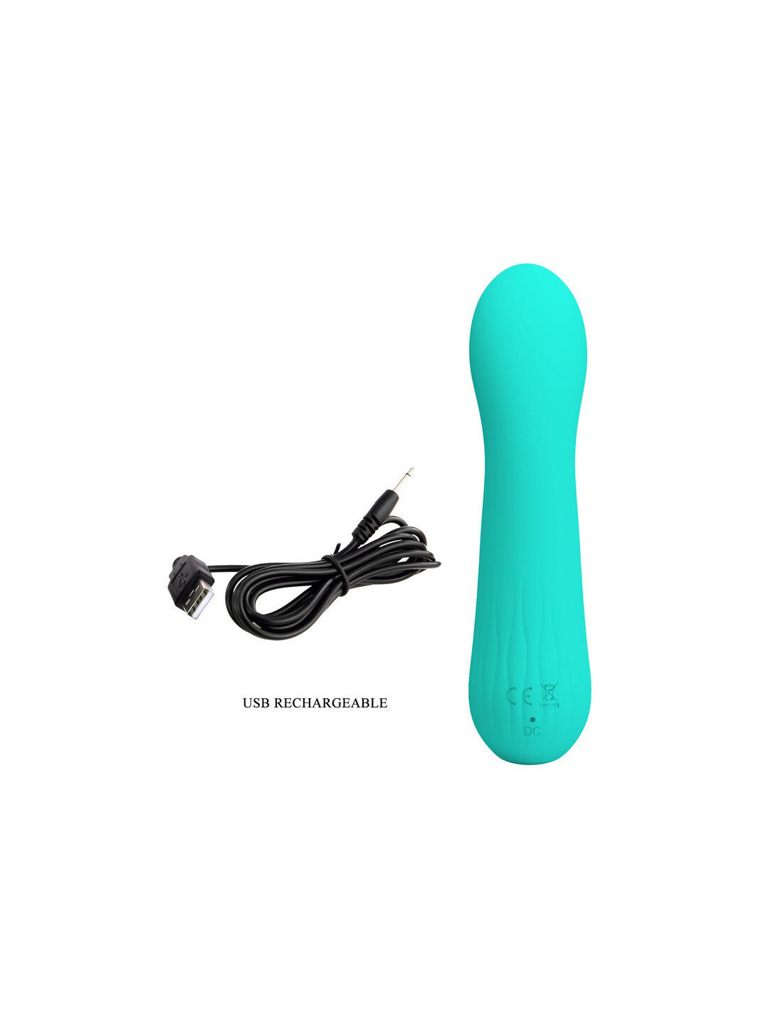 Faun Rechargeable Vibrator - Turquoise-1