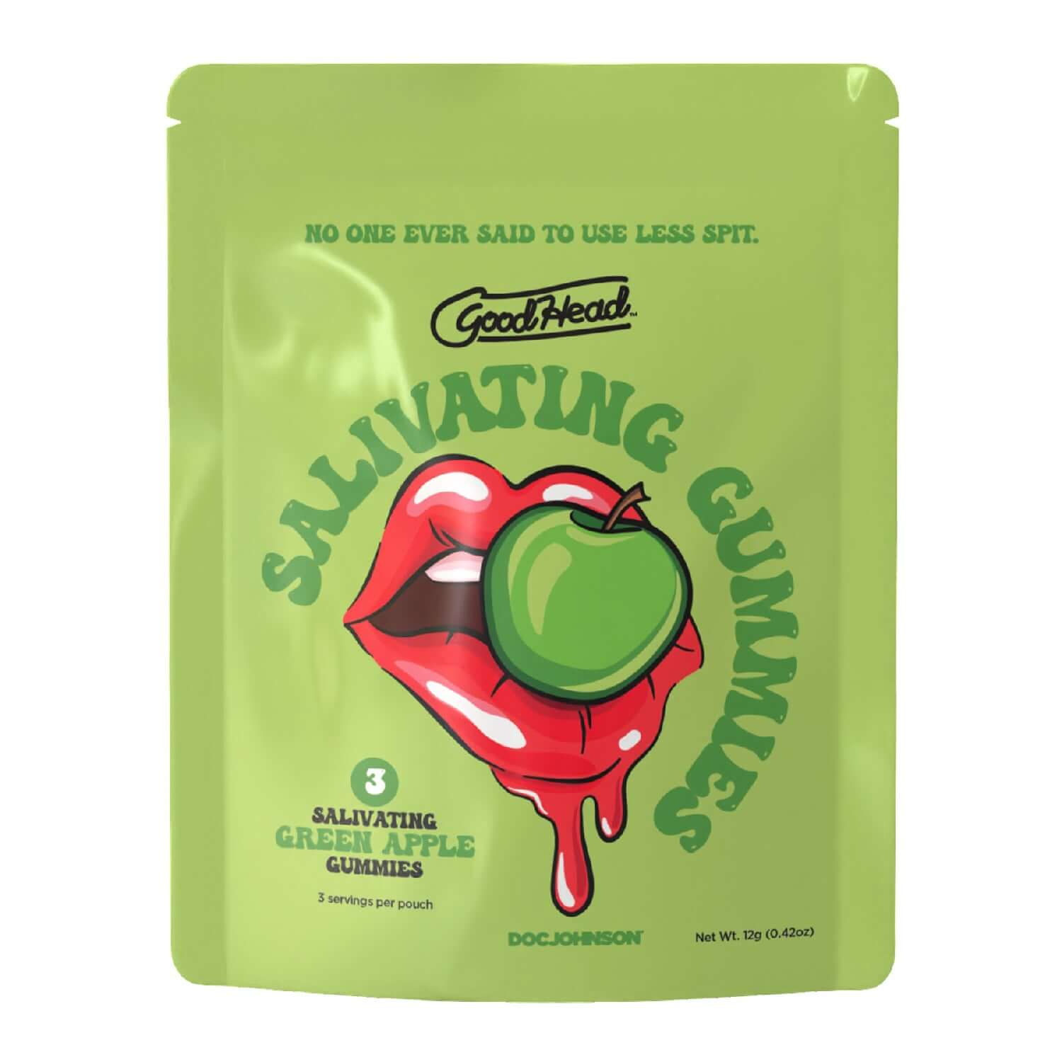 Goodhead - Salivating Gummies 24 Pk Display (3 Pcs Per Pouch) - Green Apple-2