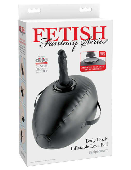 Fetish Fantasy Series Body Dock Inflatable Love Ball - Black-0