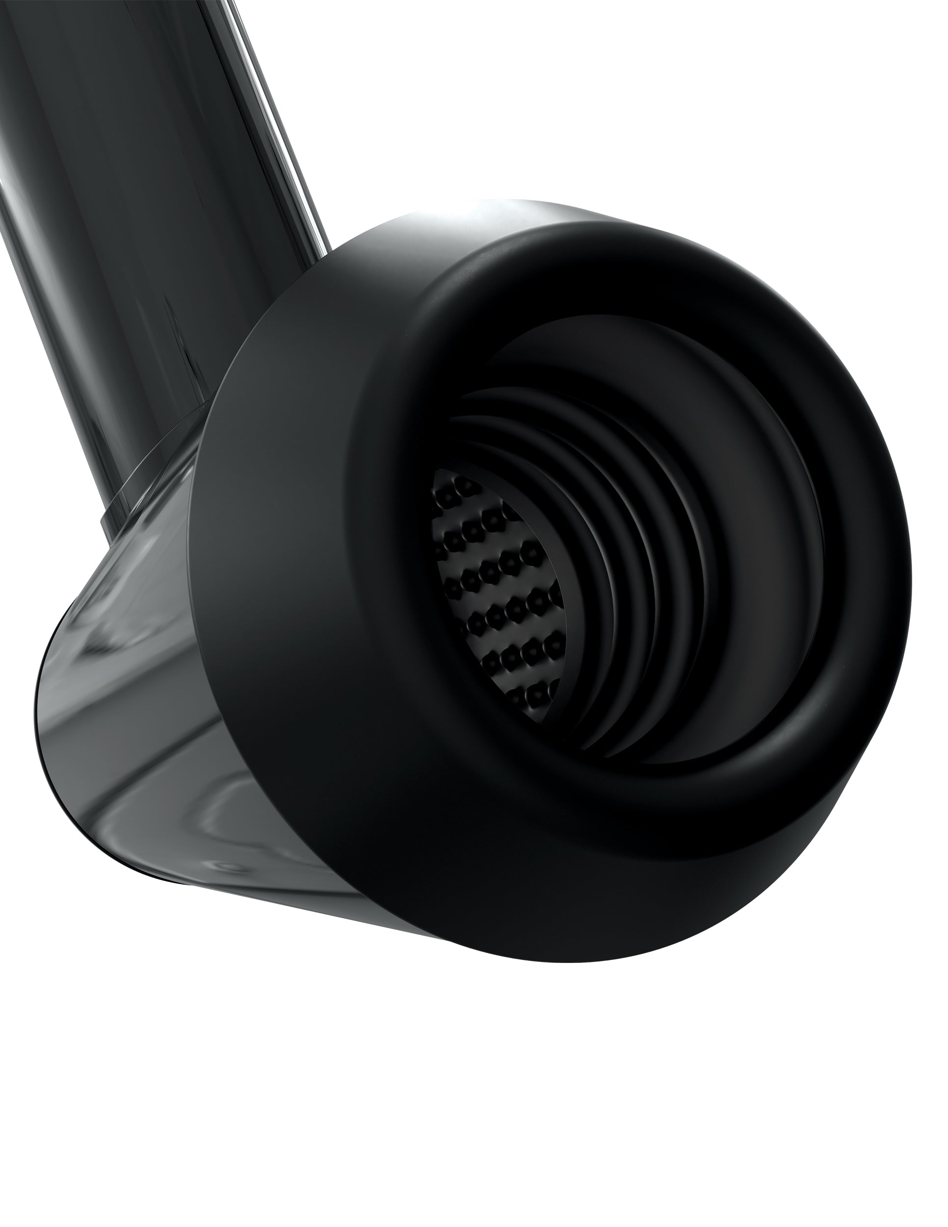 Close-up view of the opening of the PDX Elite Rechargeable Hydrobator Masturbator, showcasing its innovative design.