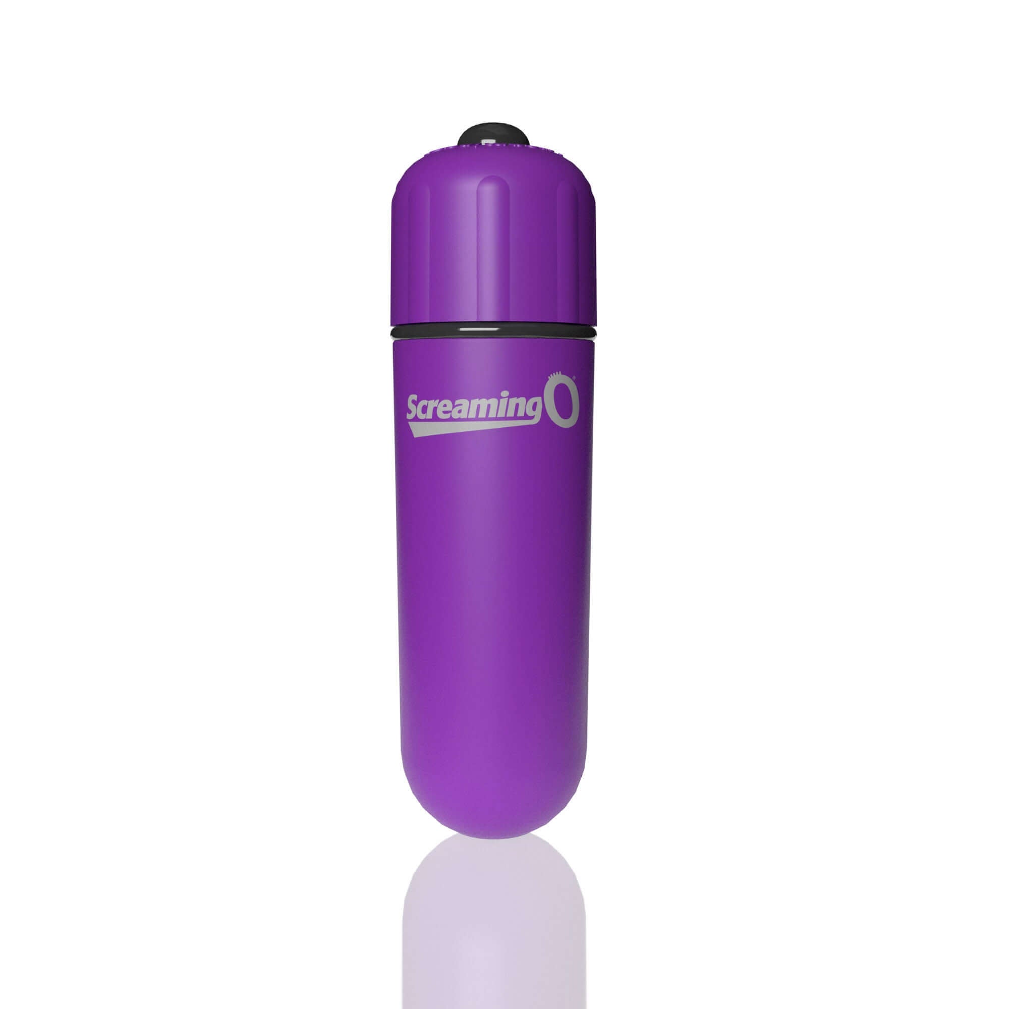 Screaming O 4T Super Powered One Touch Vibrating Bullet Grape in vibrant purple color, compact and powerful design.
