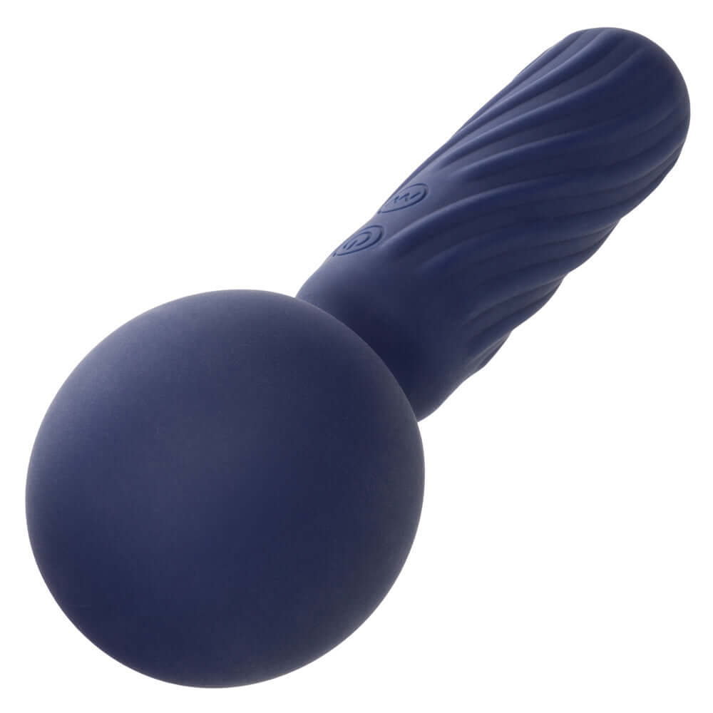 Charisma Seduction Compact Wand Massager - Blue, body-safe silicone, waterproof design for ultimate pleasure and sensory delight.