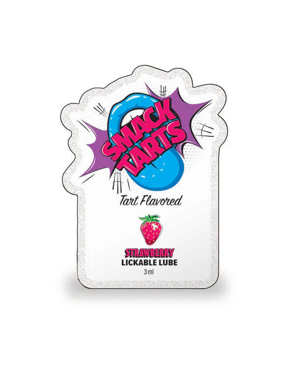 Smack Tarts Lube 3ml Pouch Display 36pc - Sour Strawberry-2