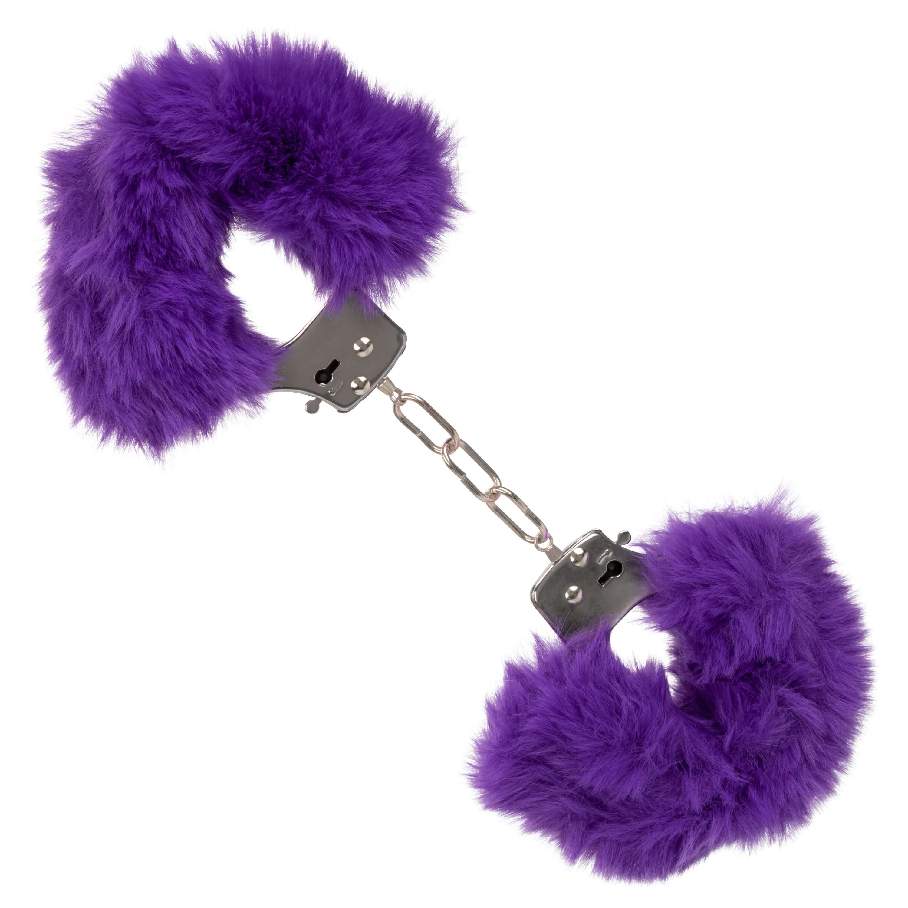 Ultra Fluffy Furry Cuffs - Purple-5