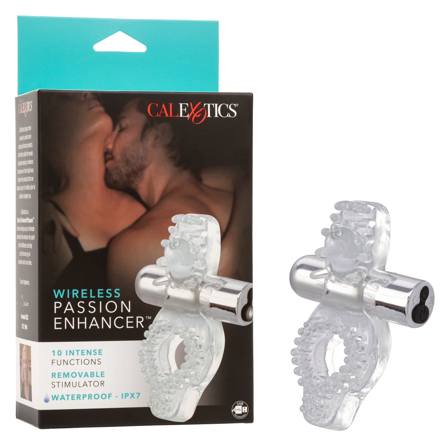 Wireless Passion Enhancer Rechargeable Clear-3