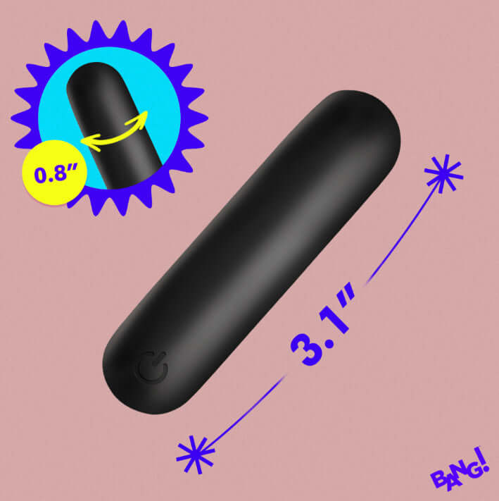 Flexible Silicone Bullet - Black-1
