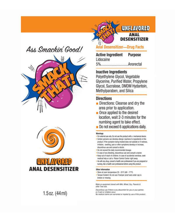 Smack That Anal Desensitizer Unflavored 1.5oz-1