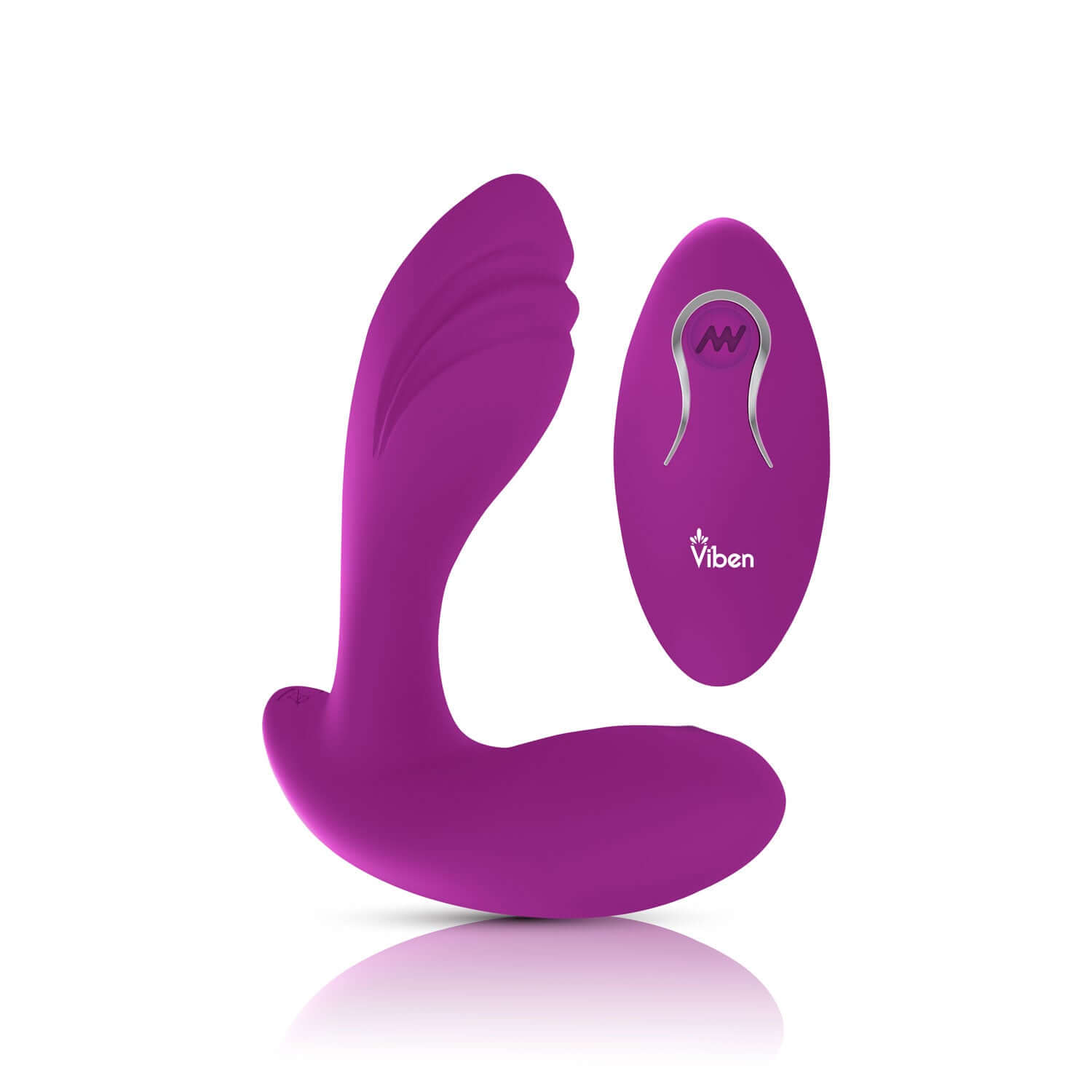 Viben Epiphany Clitoral Rollerball Panty Vibe Berry with remote control and dual-motor design for targeted stimulation.