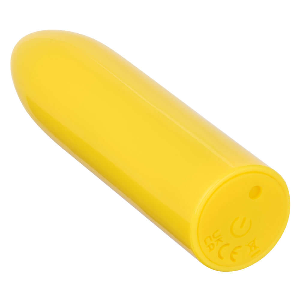 Turbo Buzz Classic Mini Bullet in yellow, a compact and discreet stimulator with 10 vibration functions for powerful pleasure and privacy.