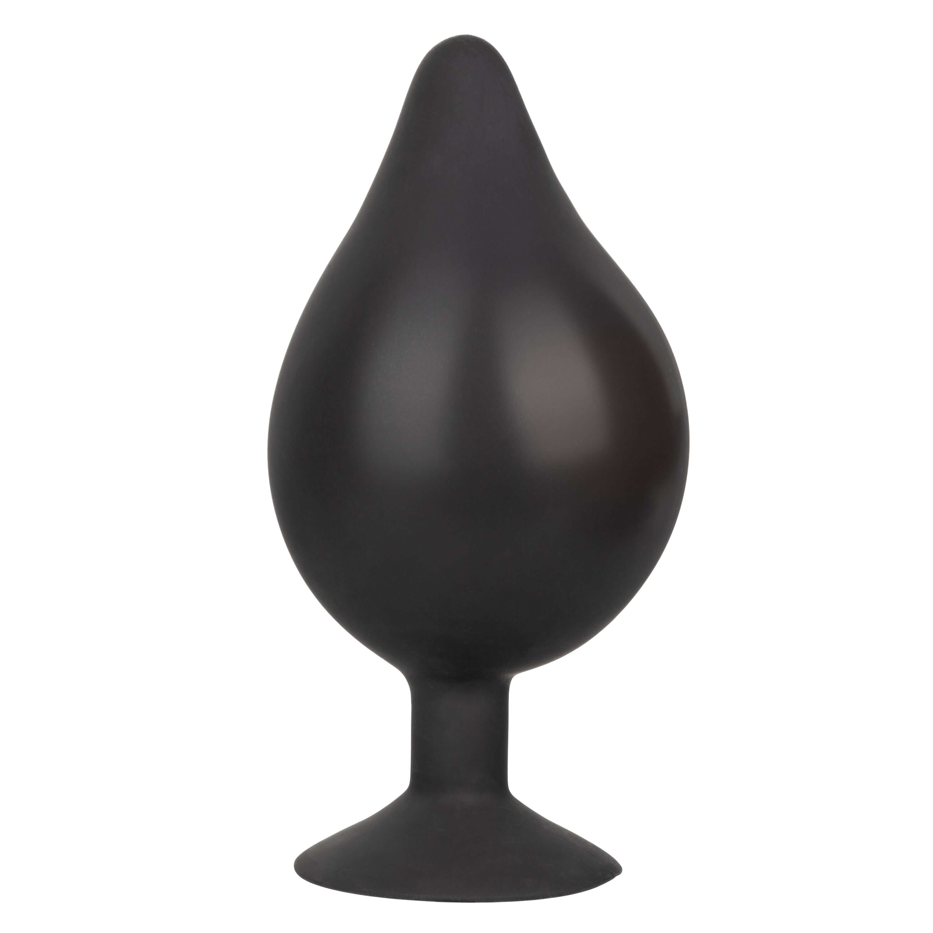 XL Silicone Inflatable Plug Black features a sleek, body-safe design for adjustable size and controlled expansion.