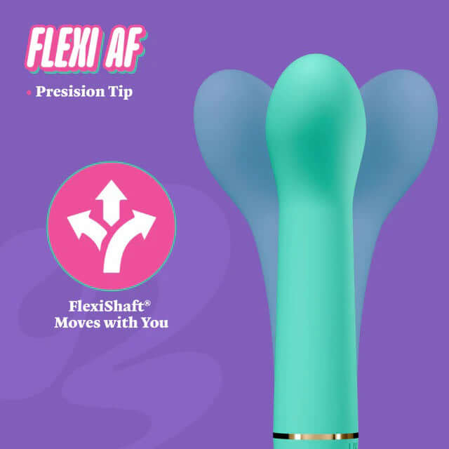 Aria - Flirty Af 2.0 - Rechargeable Vibe - Teal-2