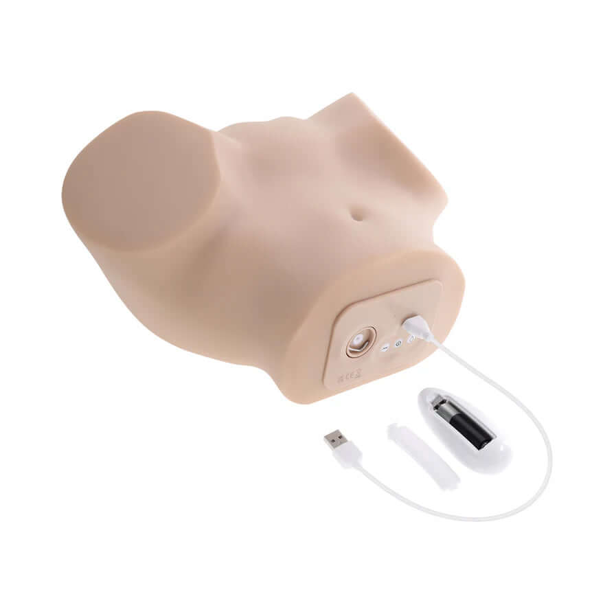Squirt for Me Sasha Grey Movie & Realistic Squirting Stroker with USB charging feature and realistic design.