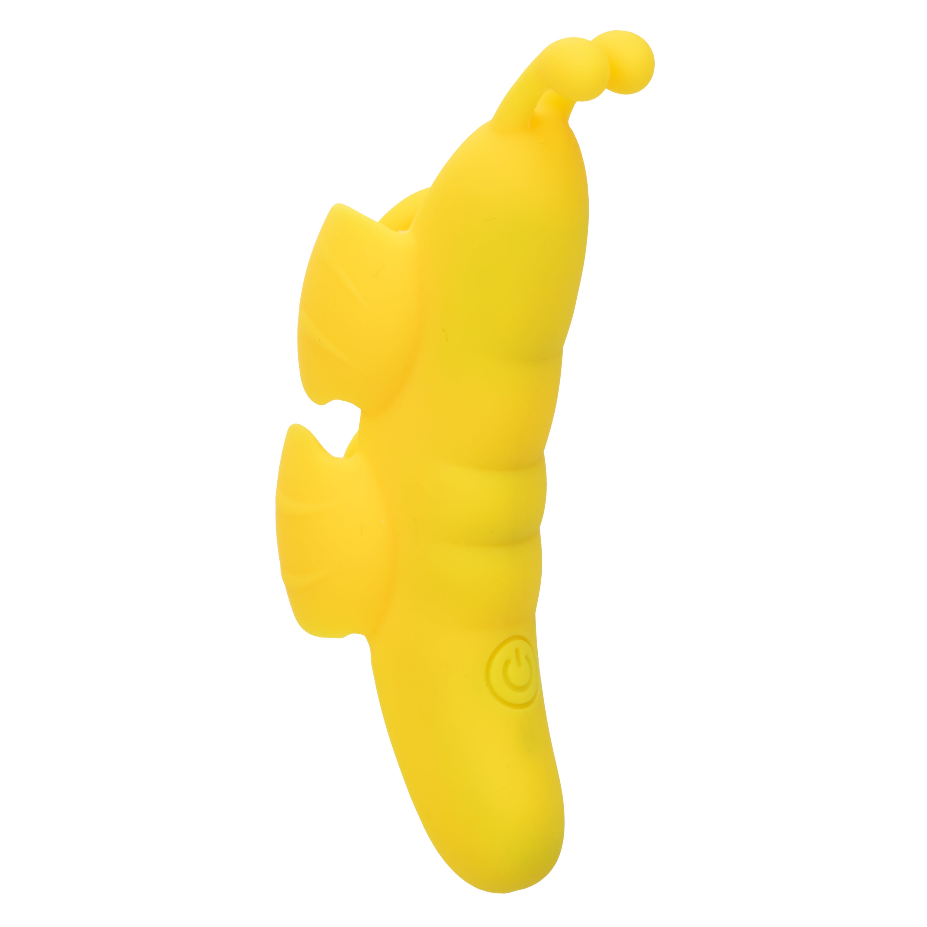 Neon Vibes the Butterfly Vibe Yellow vibrator in a compact design for precise stimulation and versatile sensation control.