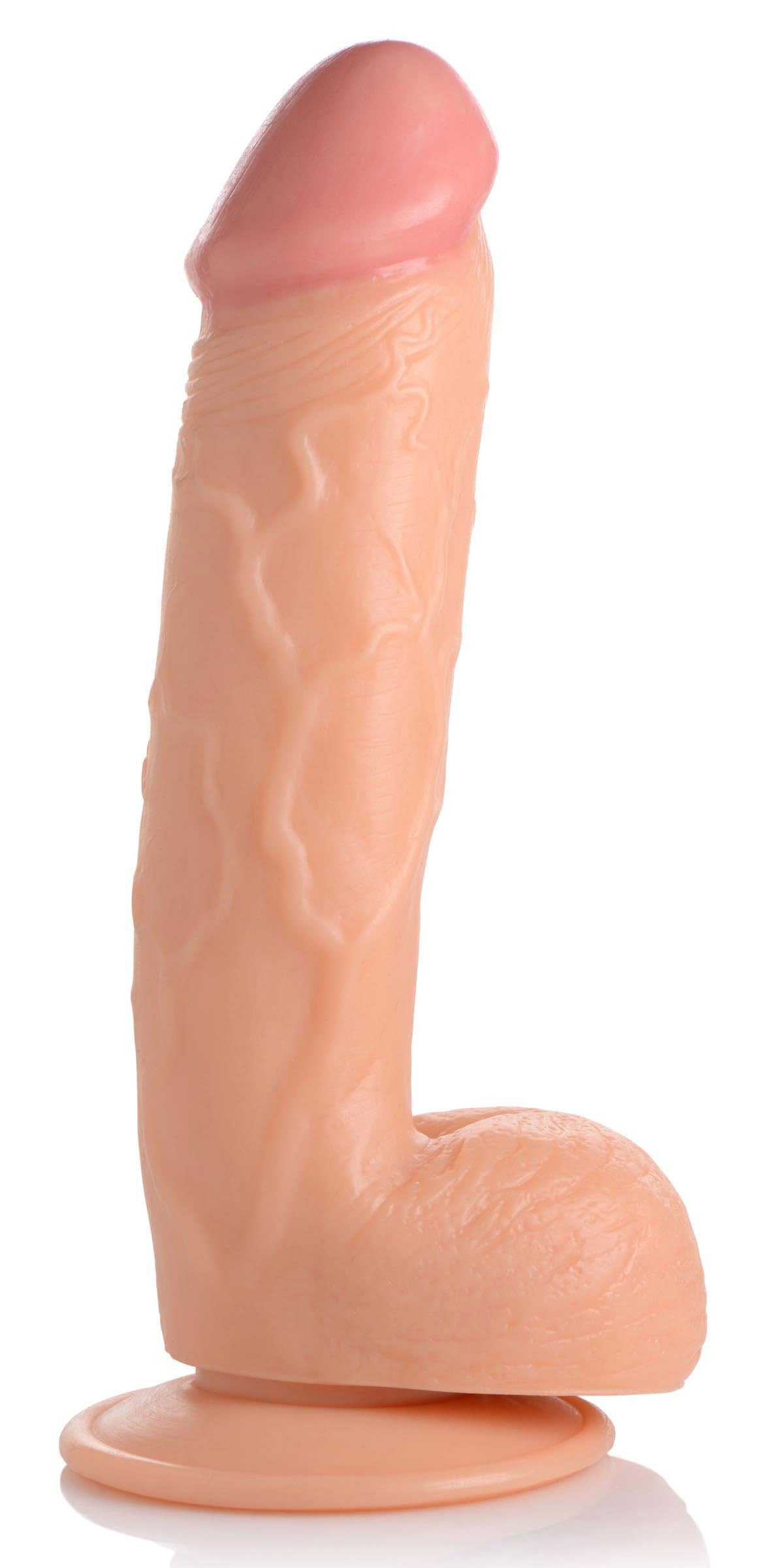 Pop Pecker 8.25 Inch Dildo With Balls - Light-7