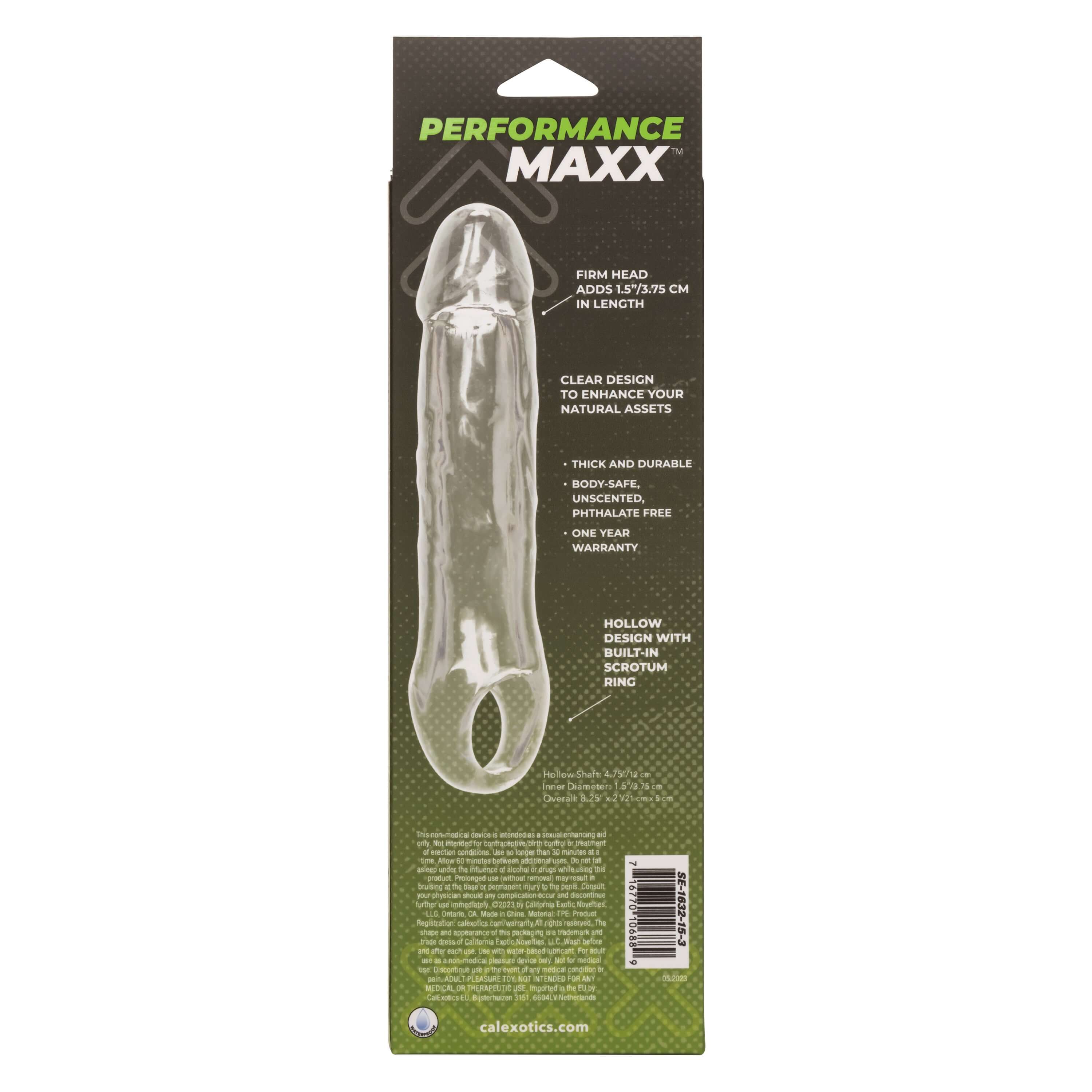 Performance Maxx Clear Extension - 6.5 Inch - Clear-1
