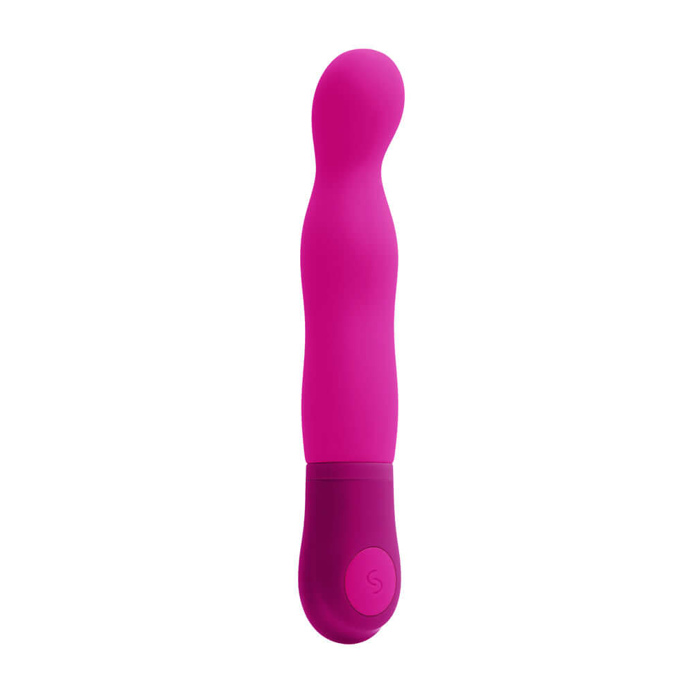 Selopa G Wow Silicone G-Spot Vibrator Pink, a pink G-spot vibrator with a flexible, angled tip for targeted stimulation.